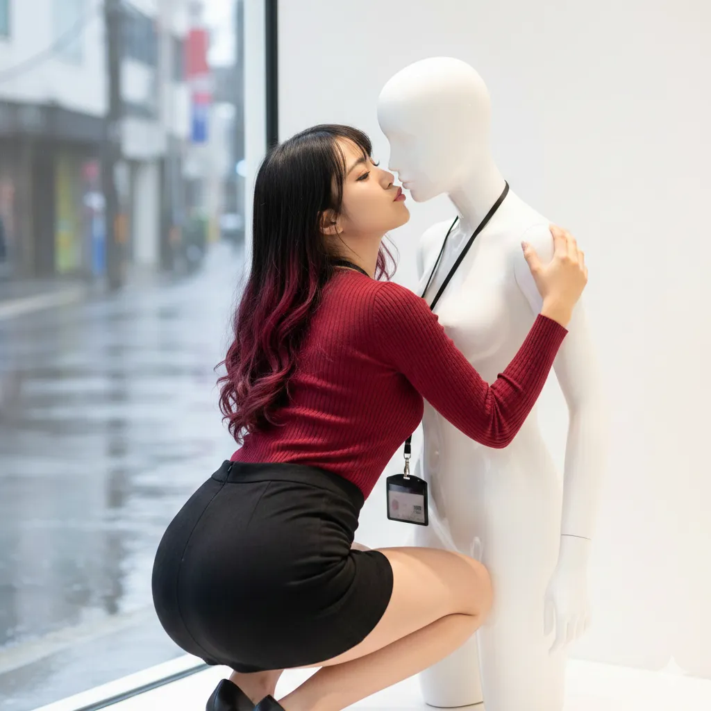 ショップのお姉さん 最高の美尻ライン 050