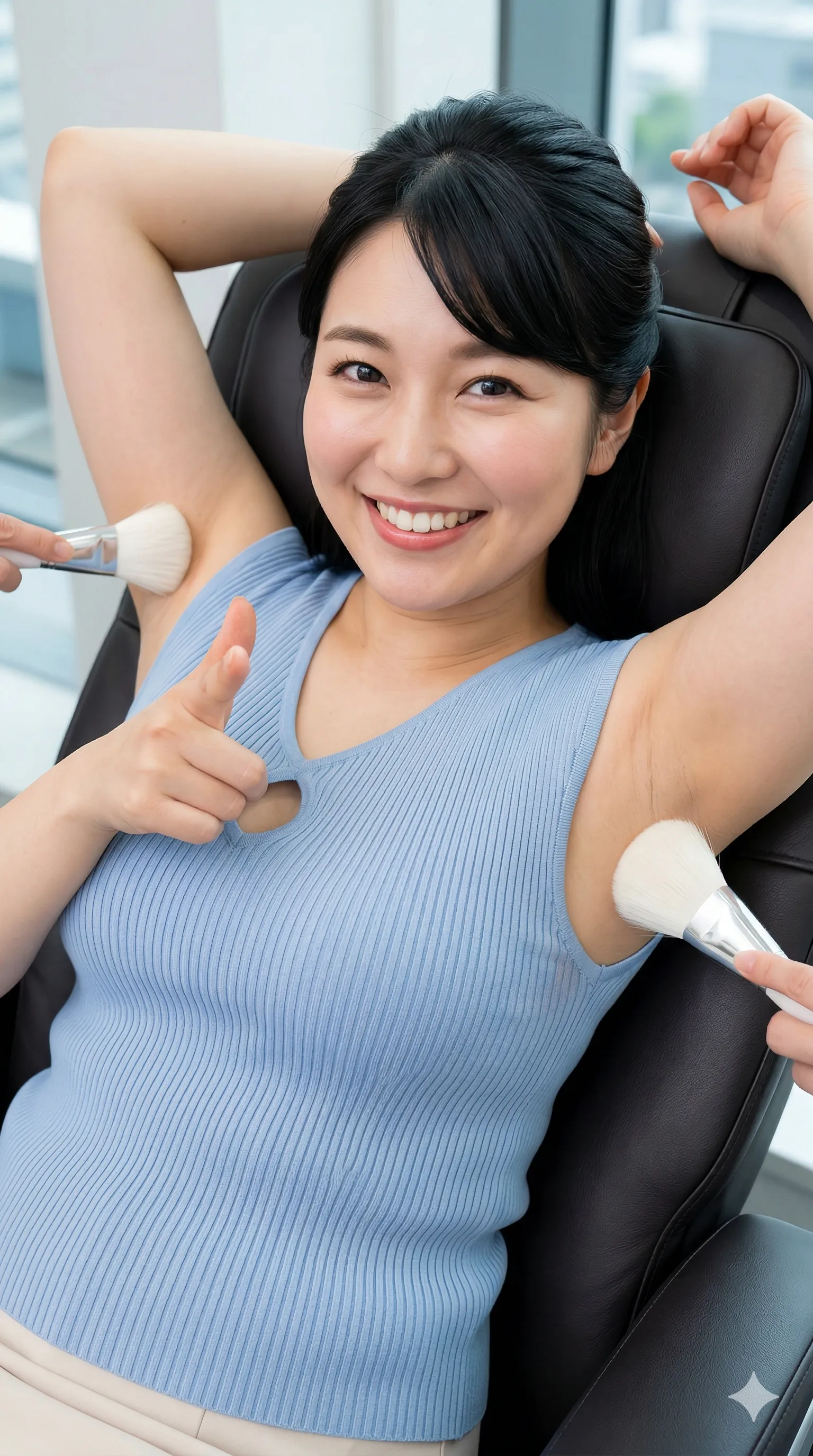 ノースリーブ 脇全開 拘束感 005