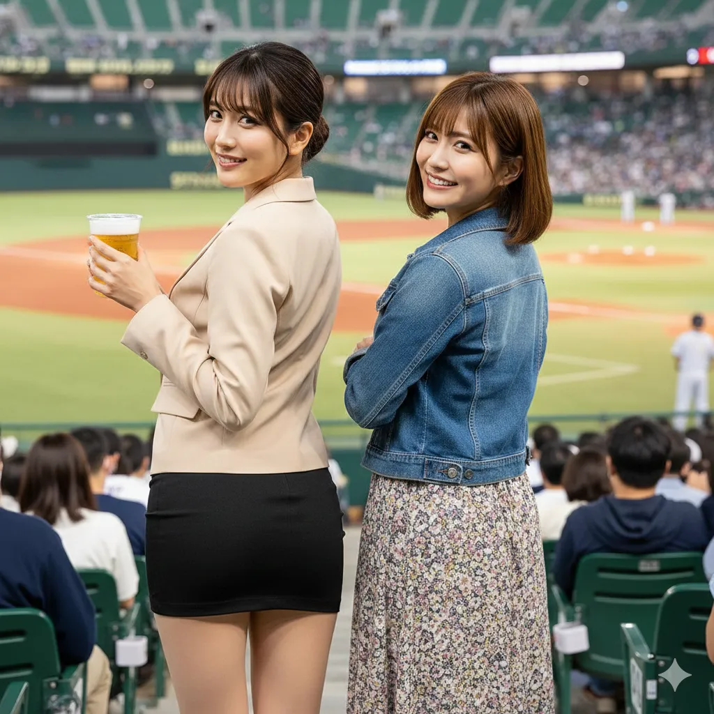 太陽の下で汗ばむ、健康的な美尻ジョガー風の観客