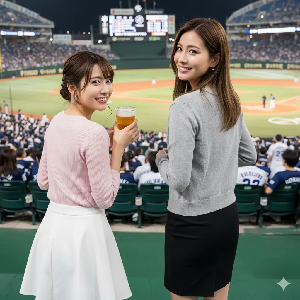 売り子を呼ぶために身をよじる、官能的な腰つき