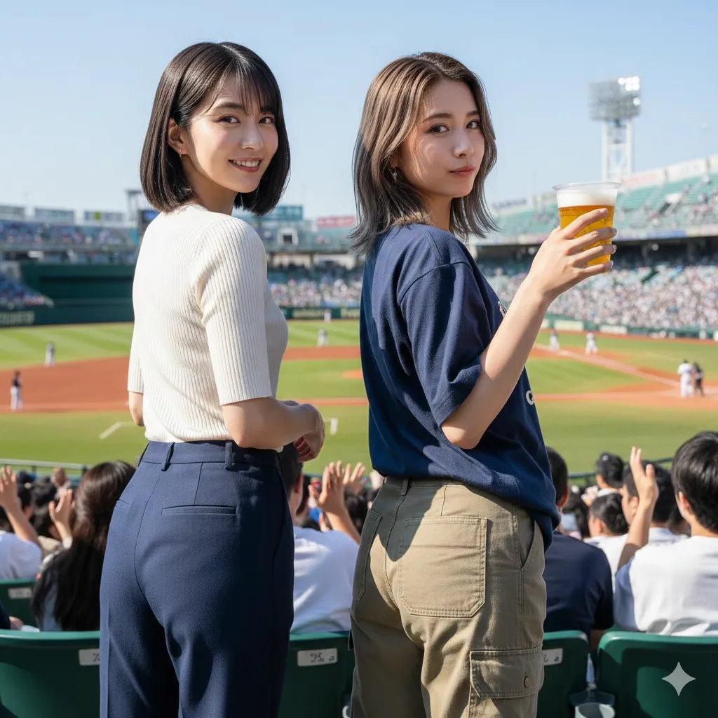 屈んで荷物を取り出す瞬間の、完璧な尻の放物線