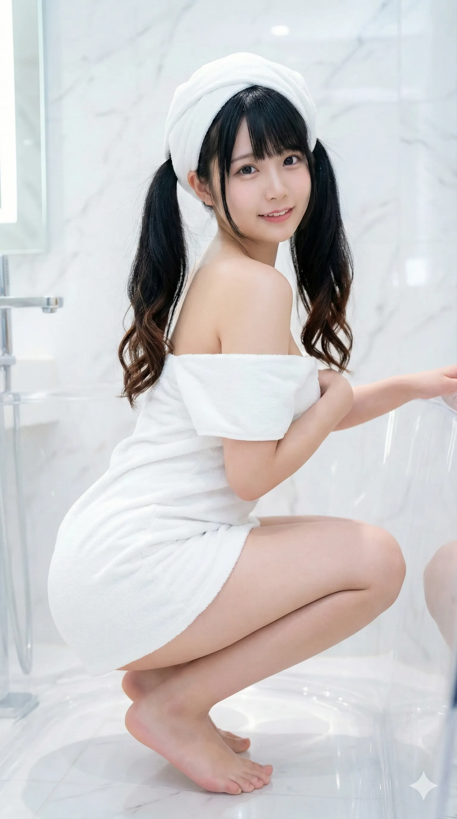 立ちポーズだからこそ映える長くしなやかな脚線美 ポートレート