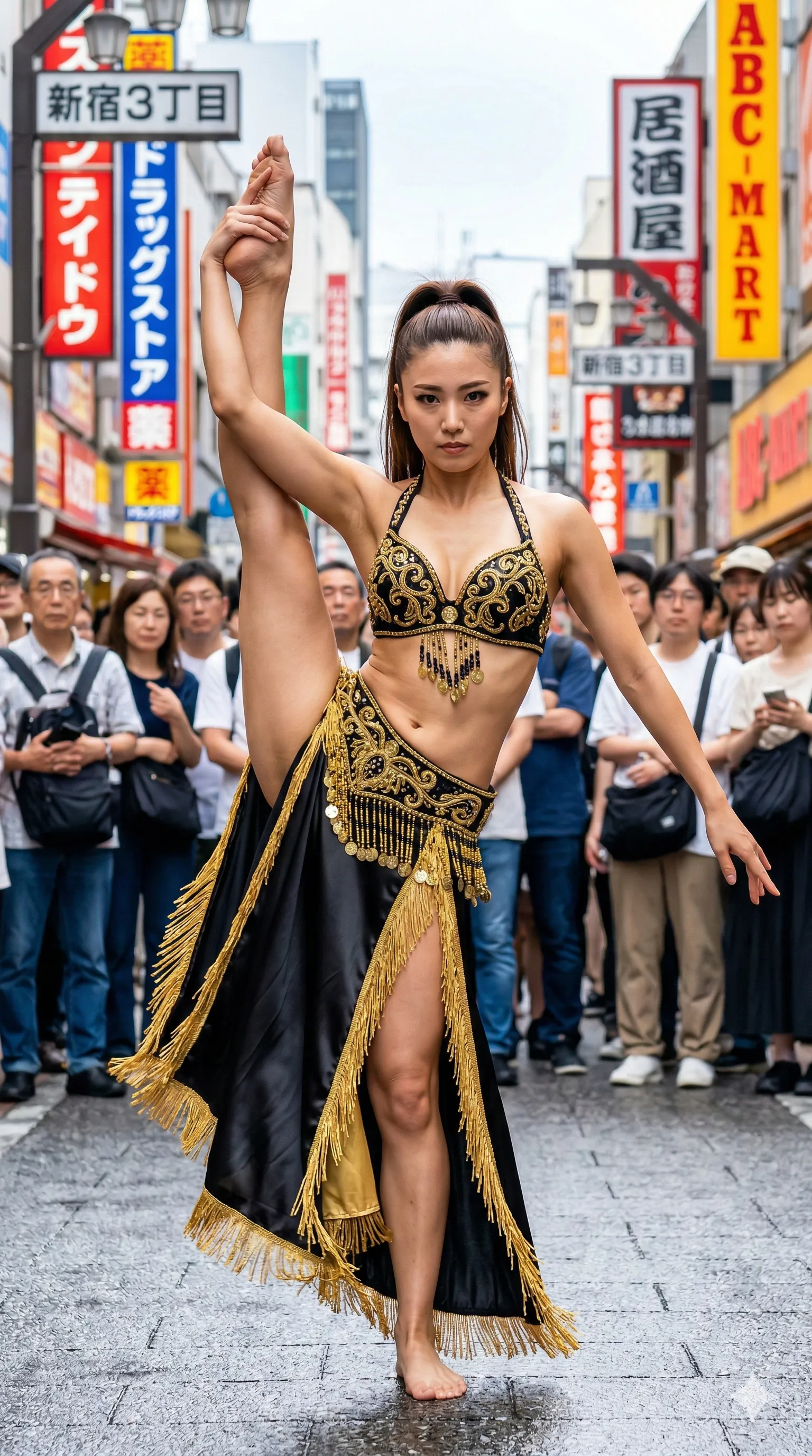 街中 ベリーダンス 妖艶な腰つき フェチ 006