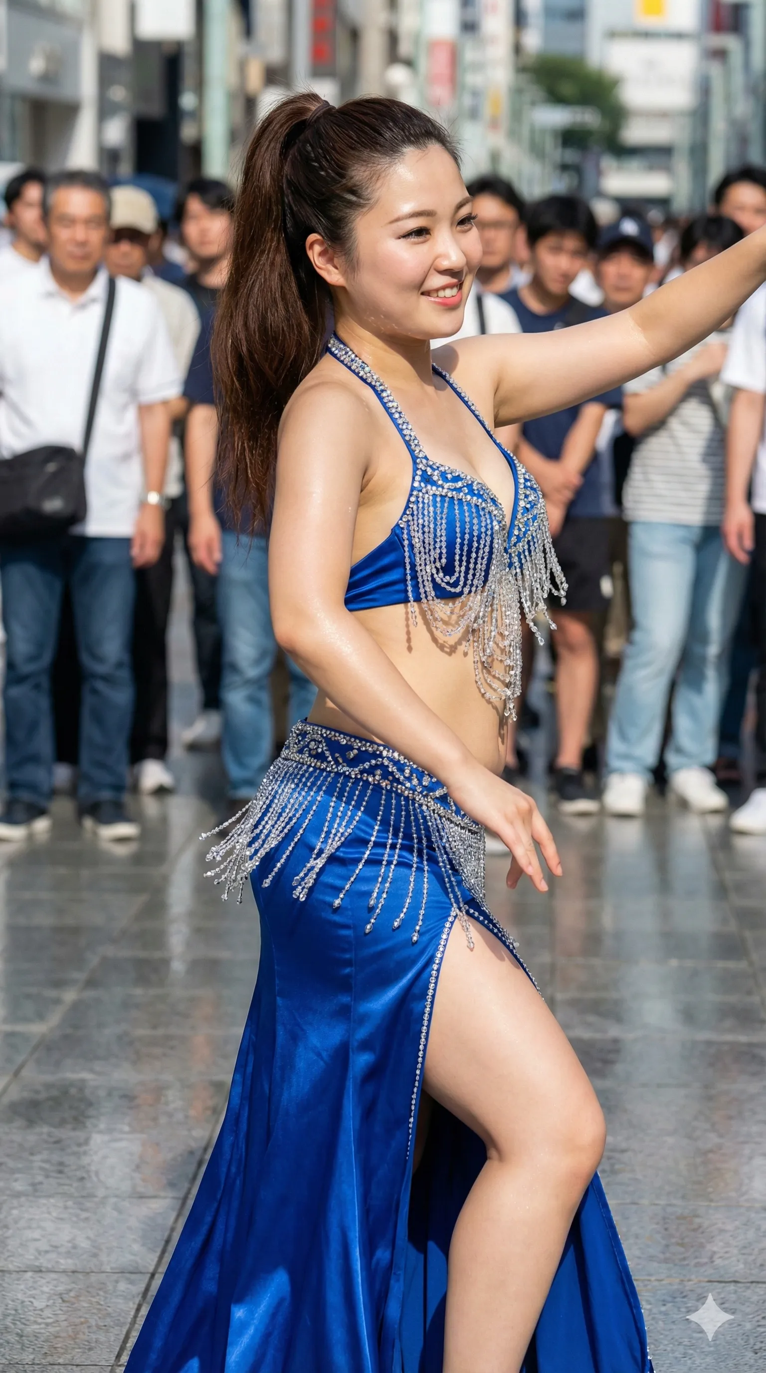 素人美女 ベリーダンサー 背中のライン 009