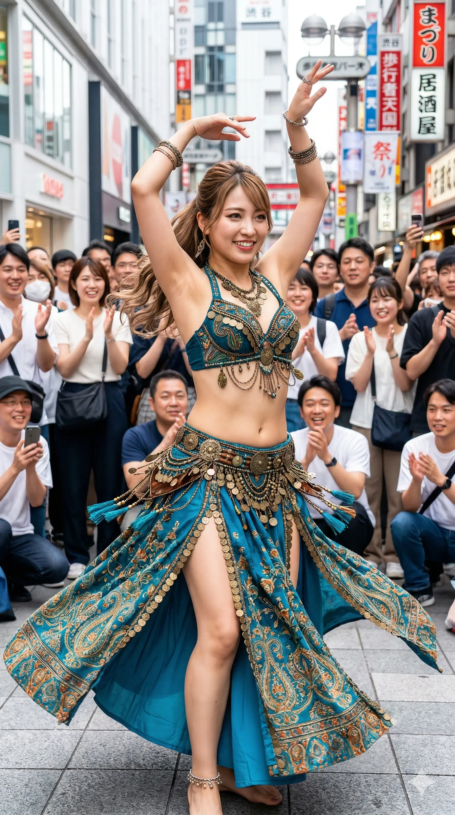 ベリーダンサー 突き出し尻 前屈み 014