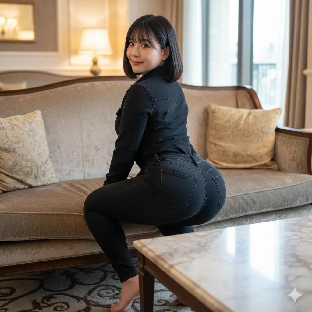 黒髪の清廉さを汚すような、圧倒的な肉の暴力