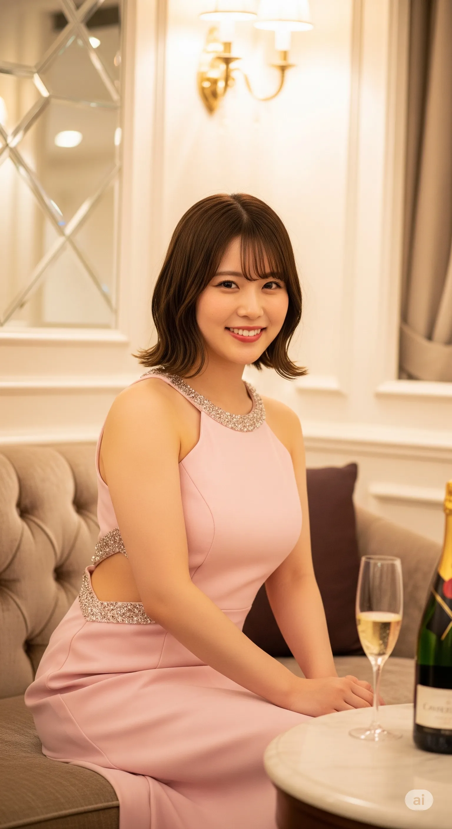 背中の曲線美を最大限に活かした、バックレスドレスの官能