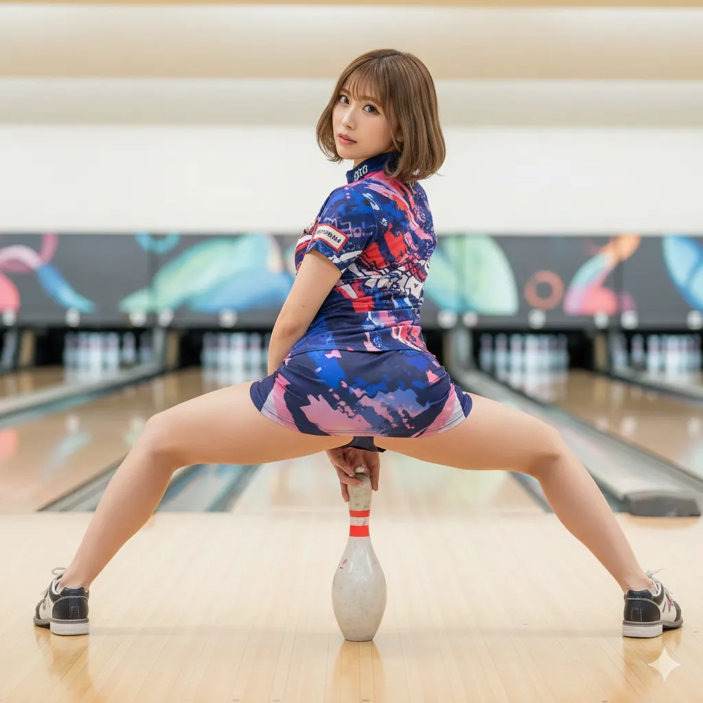 集中した表情と美尻のギャップが色っぽい 016