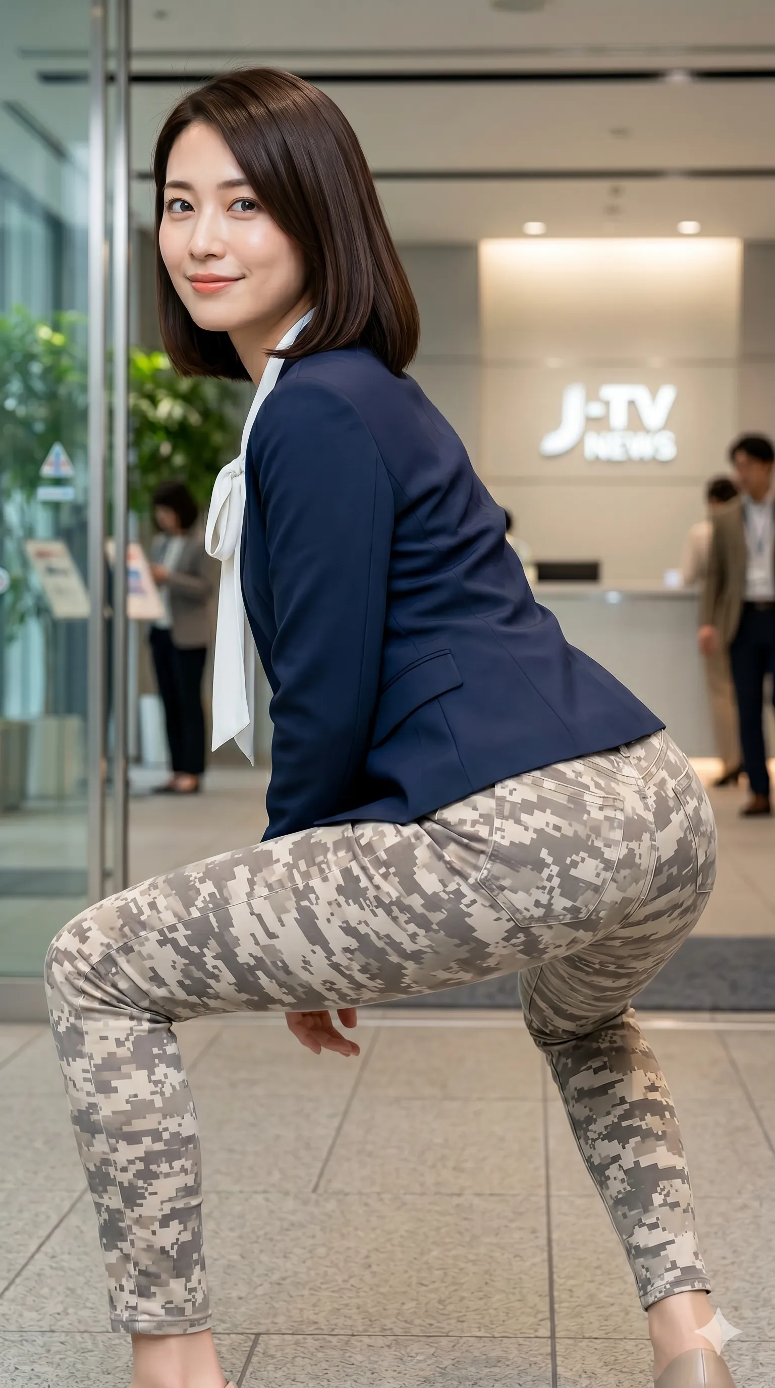 四つん這い 最高の美尻ラインエンド 043