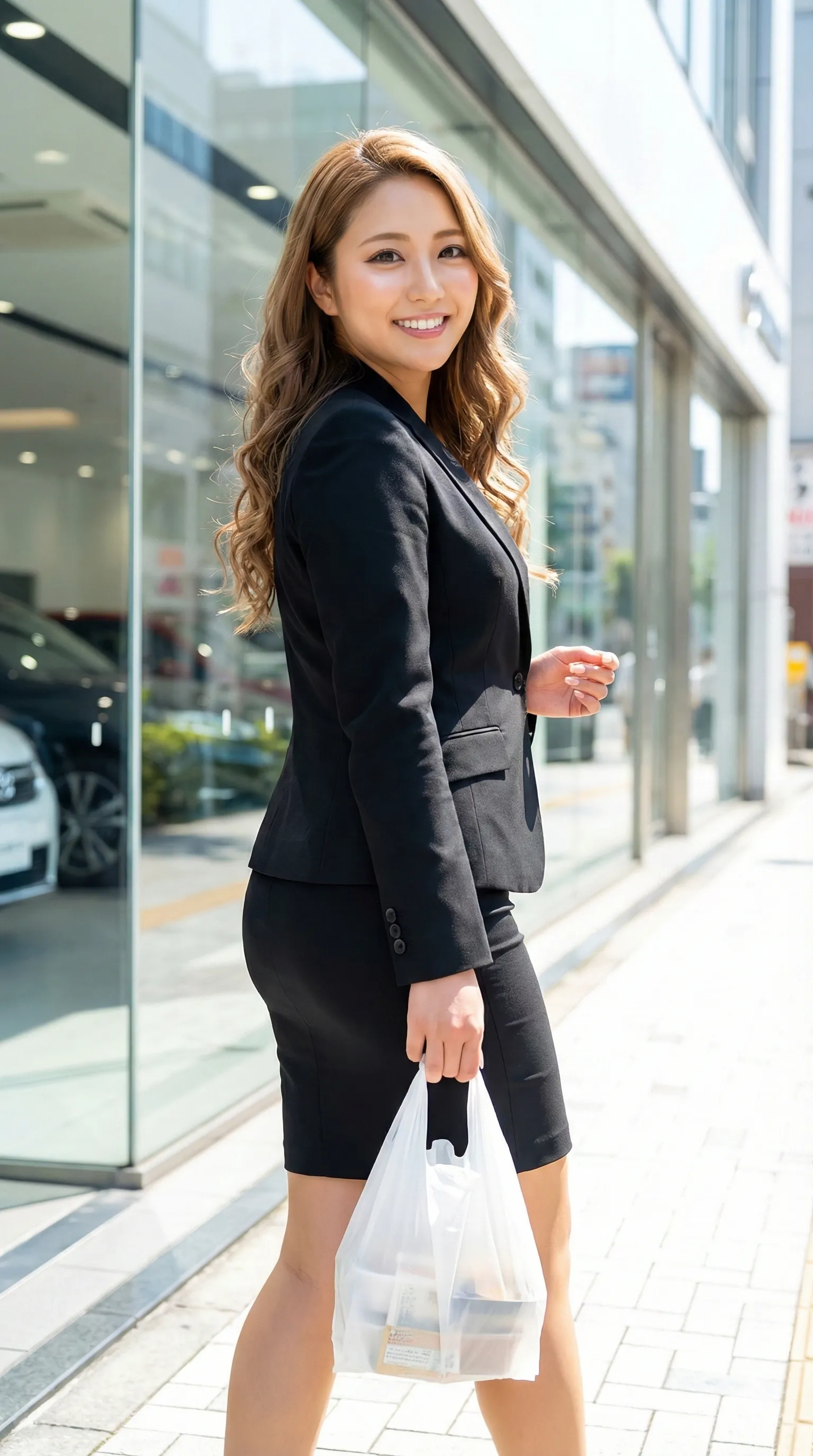 昼休みの静寂の中、独りショールームに佇む美魔女