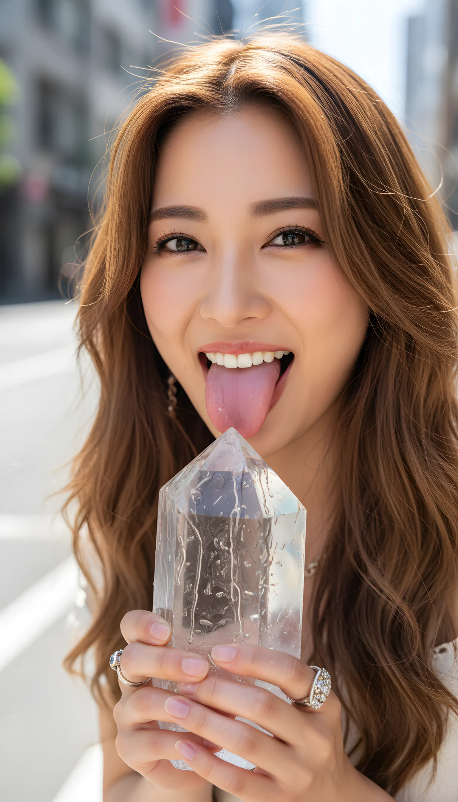 舌舐め 艶やかな舌先 クリスタル 007