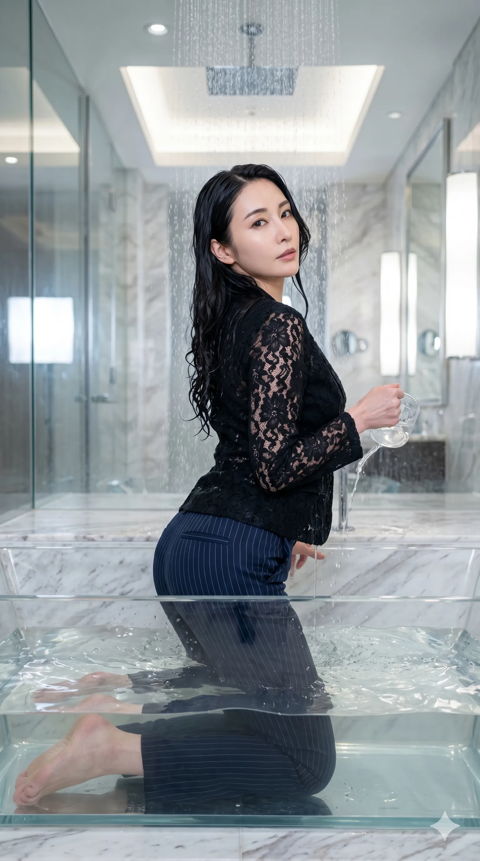 水濡れ服 最高の食い込みエンド 022