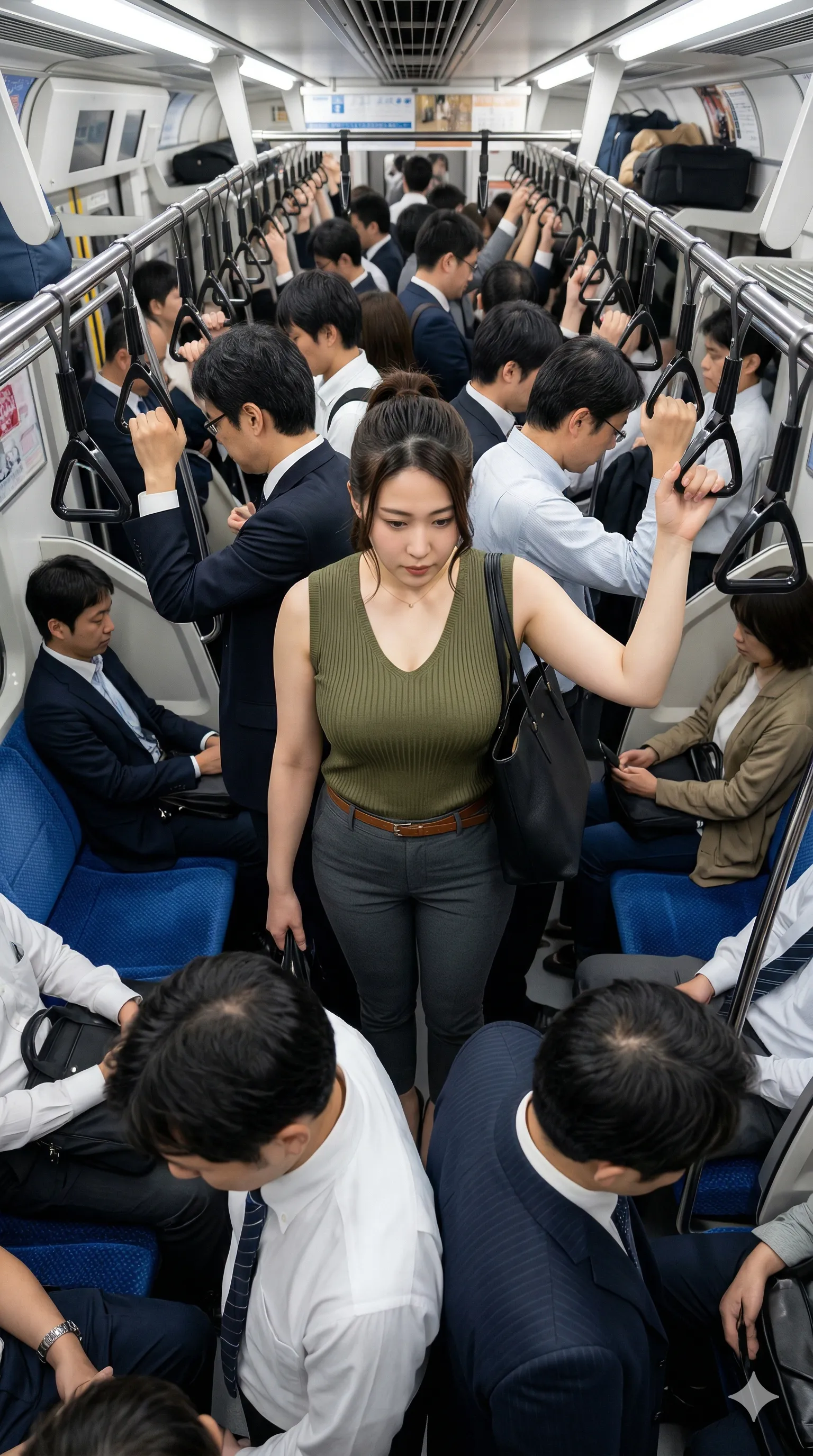 タイトブラウス 胸チラ 最高の隙間 017