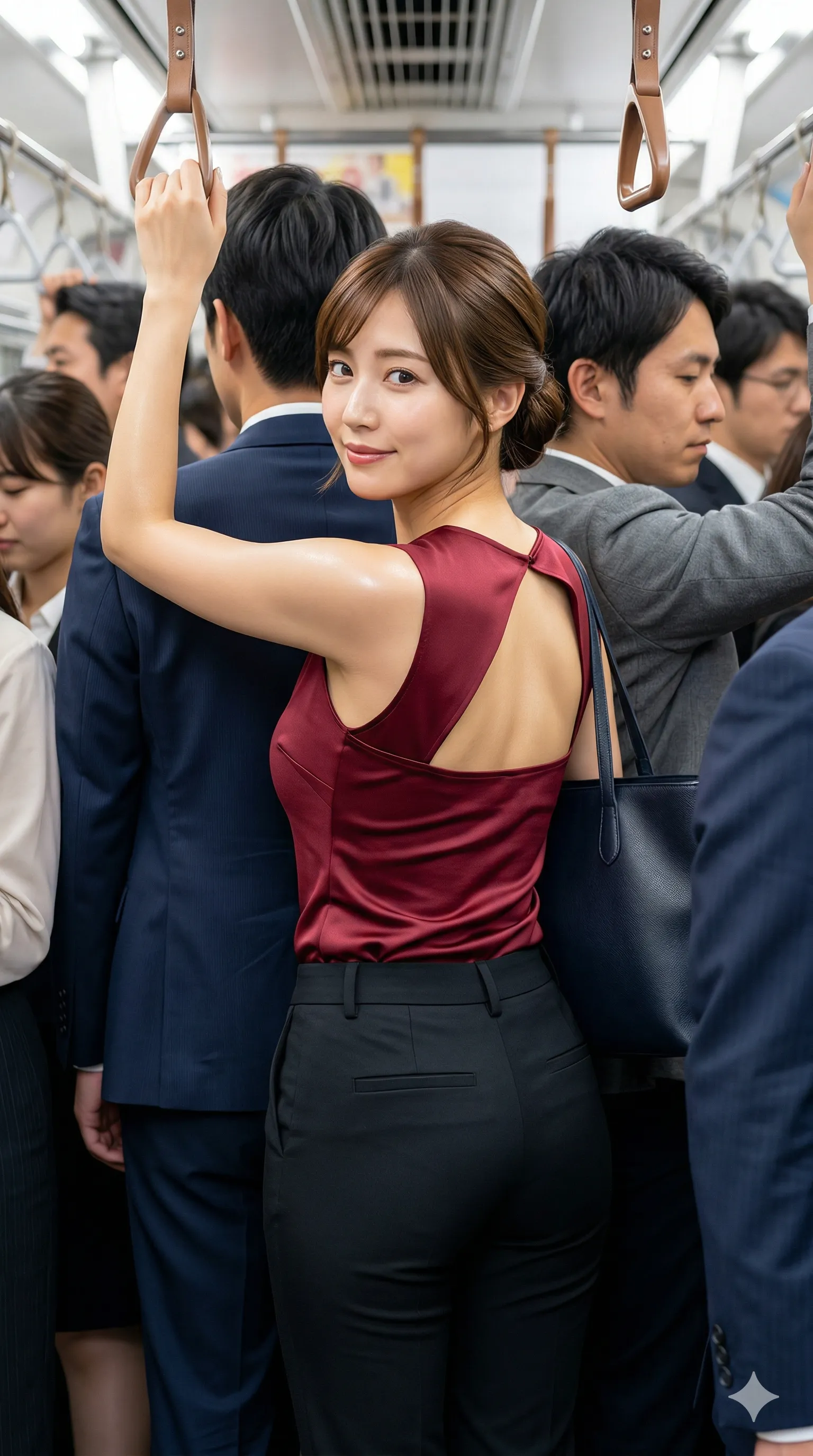 つり革 尻ライン 強調 019