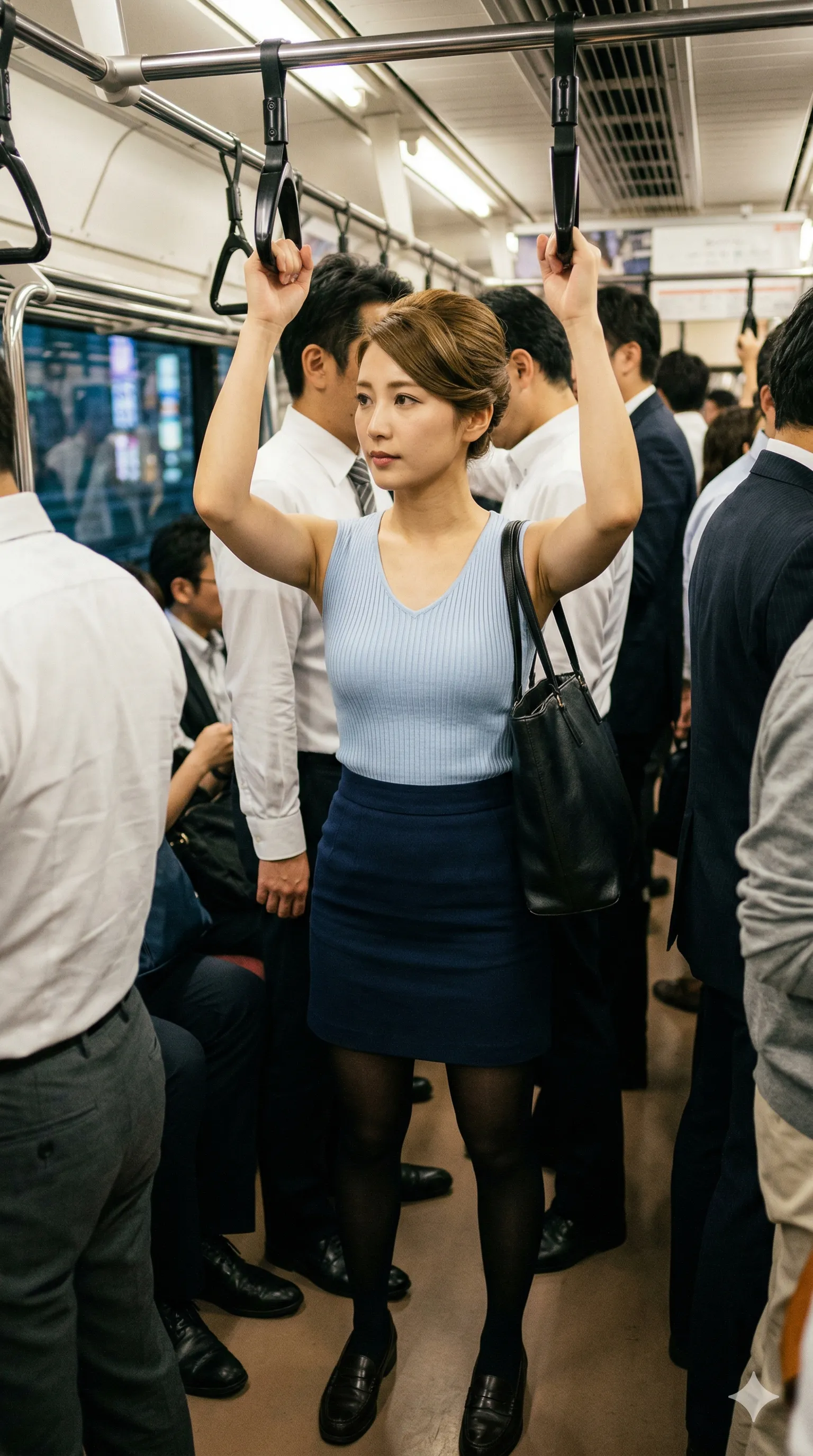 通勤美女 屈み姿勢 最高の丸み 029