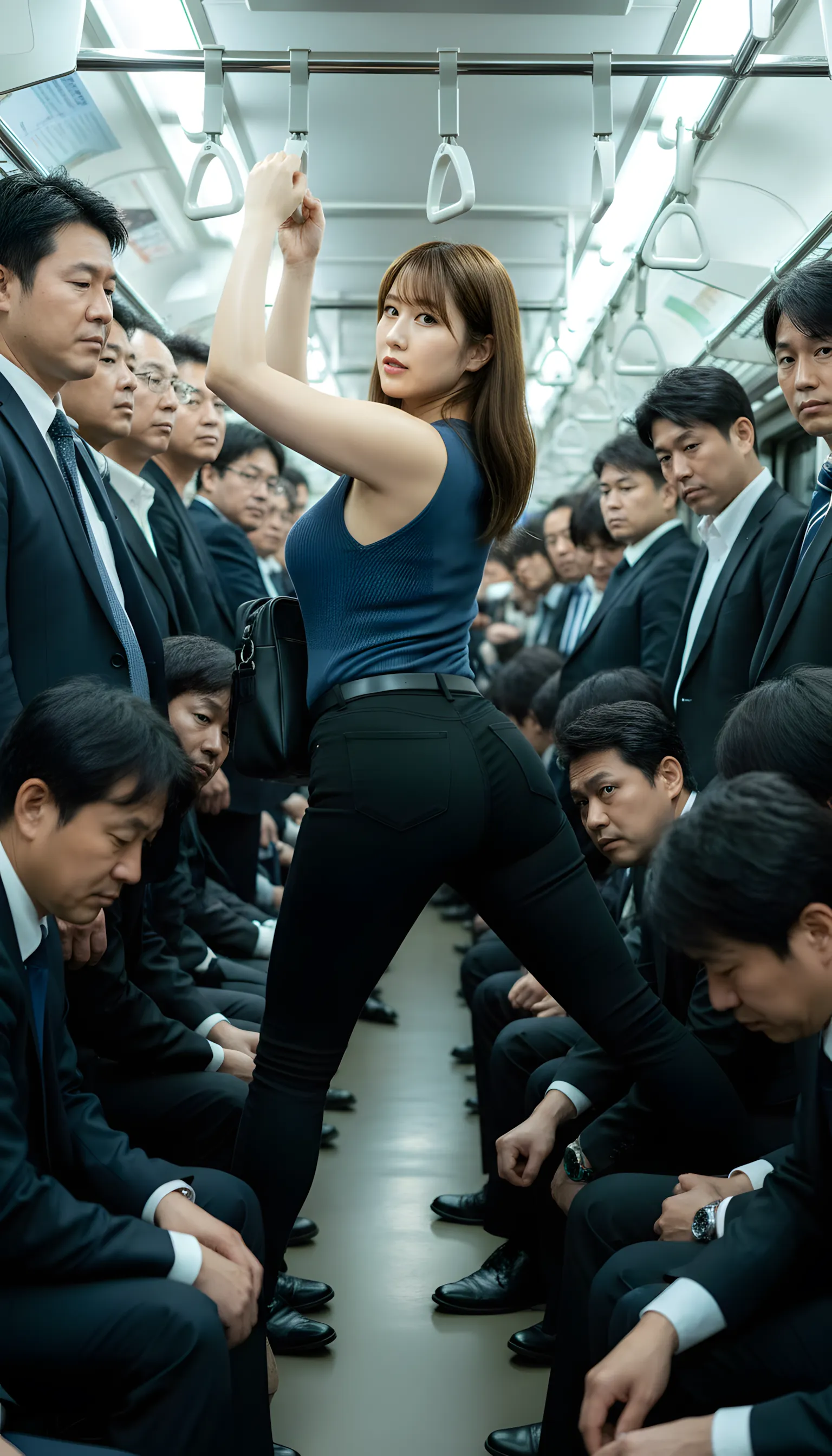 タイトスーツ 尻ボリューム 最高の煽りアングル 040