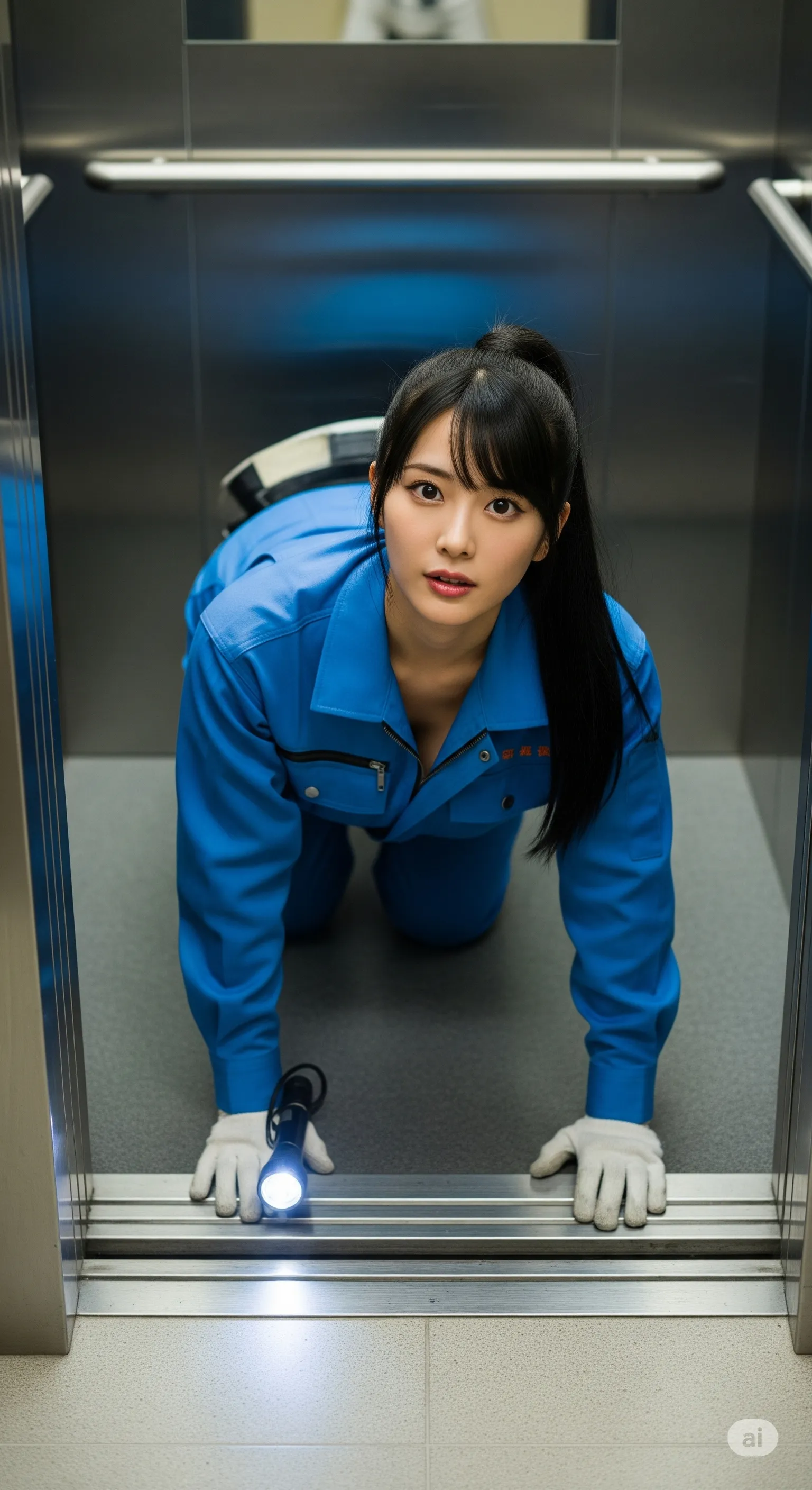 作業服×尻フェチの真骨頂、食い込みのリアリティ