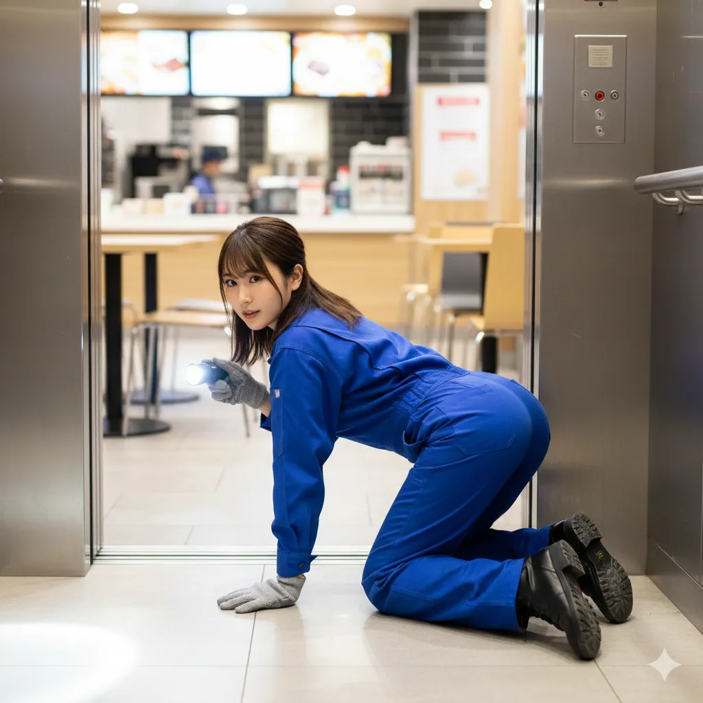 働く女性の逞しさと、女性らしい柔らかな曲線の融合