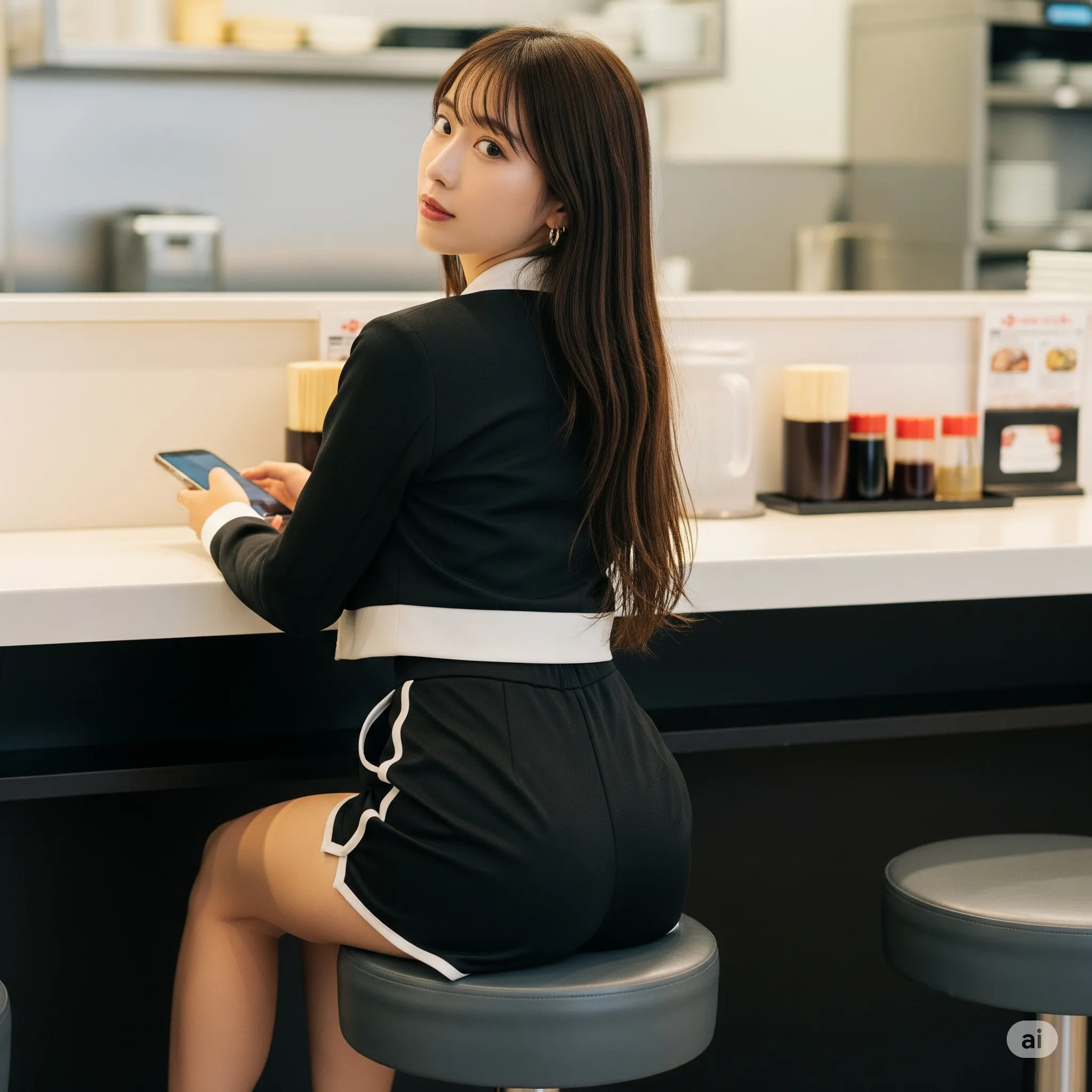 見返り視線と大人のヒップカーブ 037