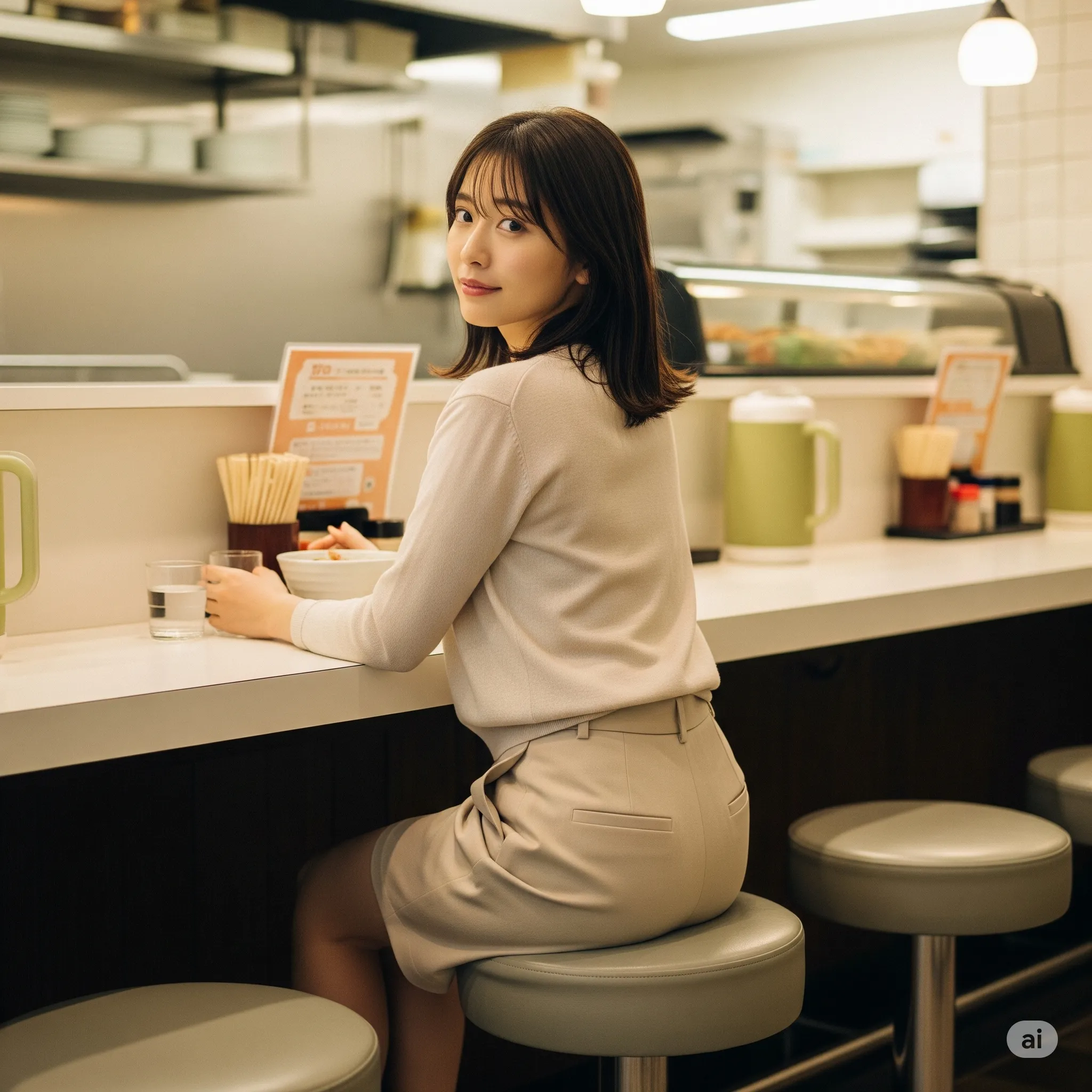 店内での自然体ヒップショット 059