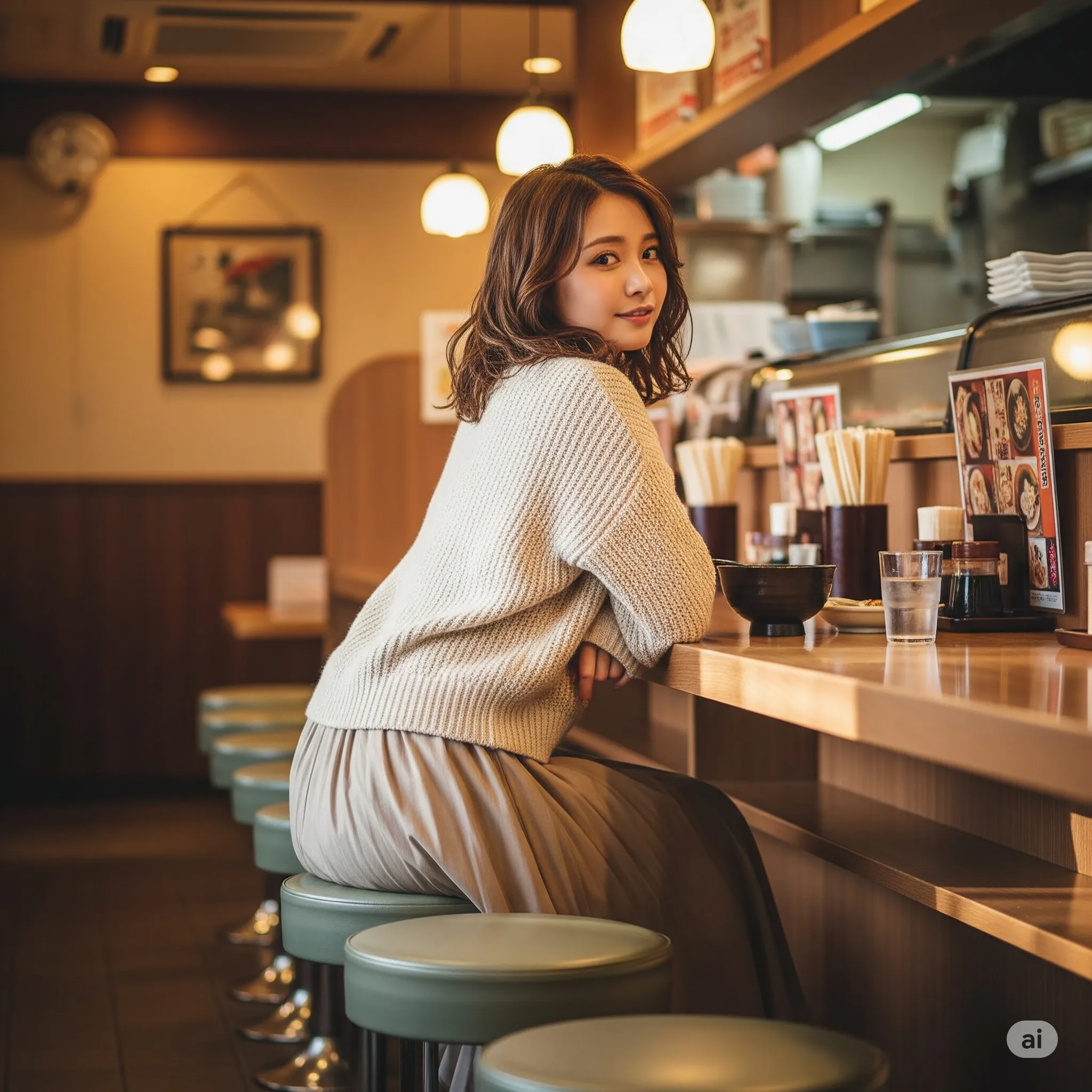 スポーティ女子の見返りヒップアングル 087