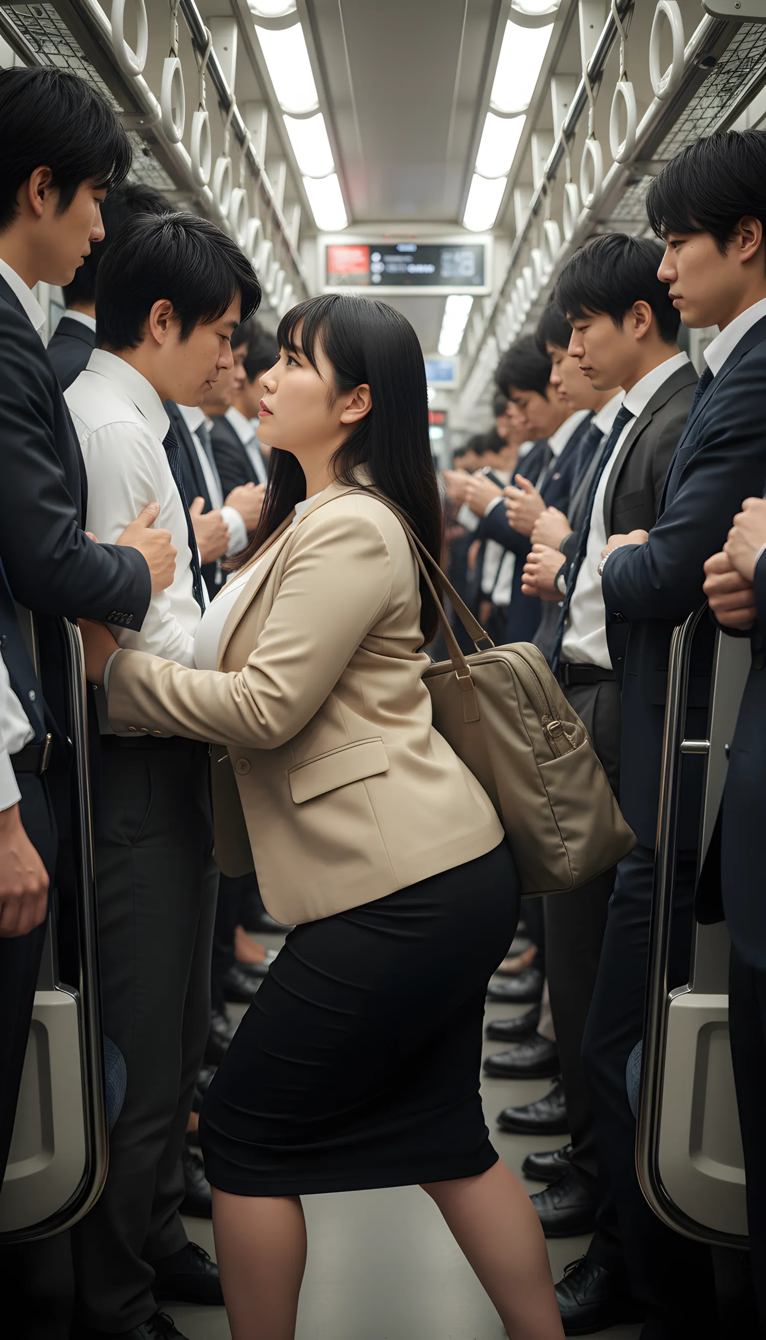 満員電車 究極のバックショット 032