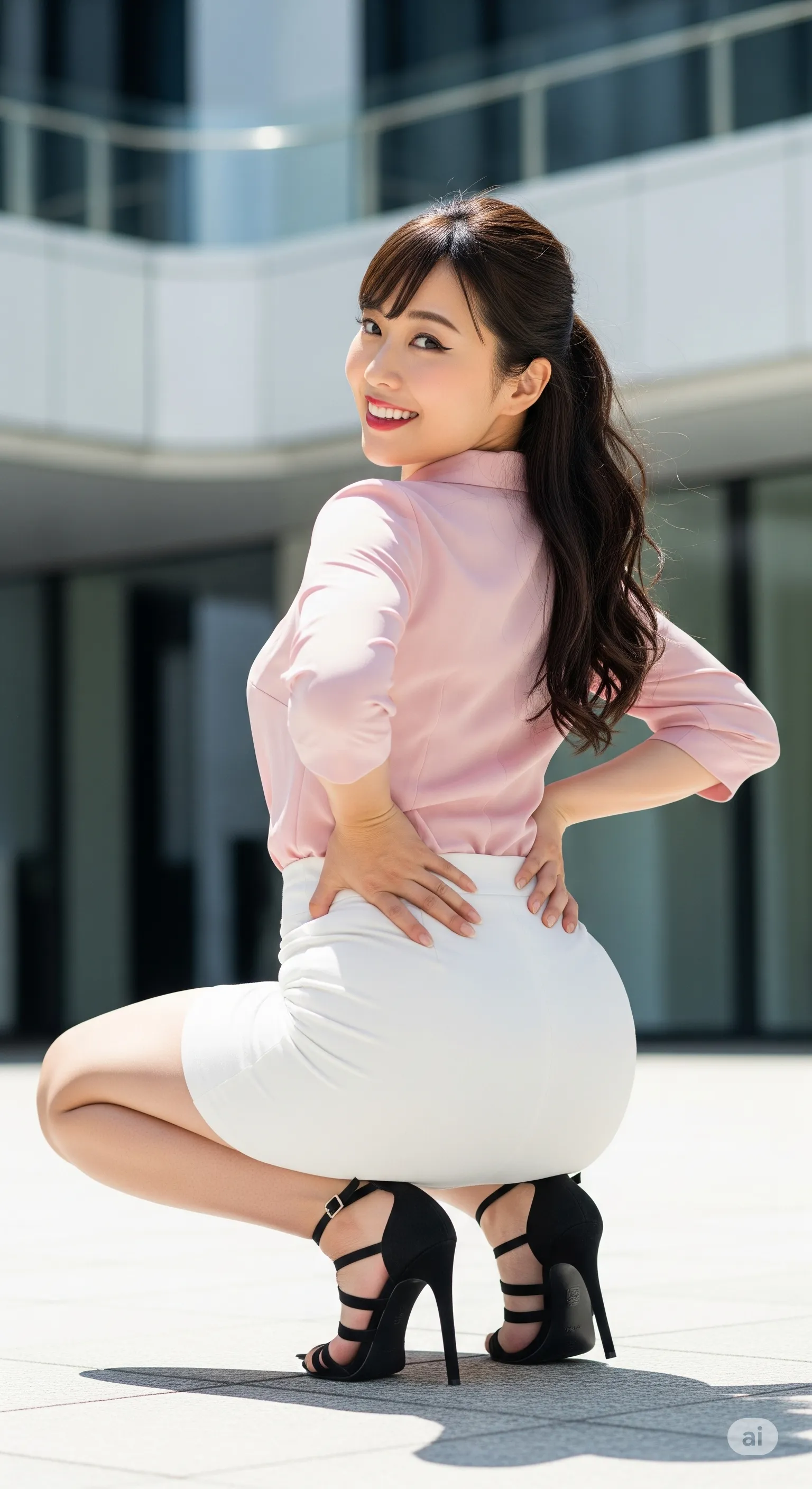 都会のオアシスでふと足を止めた瞬間の隙