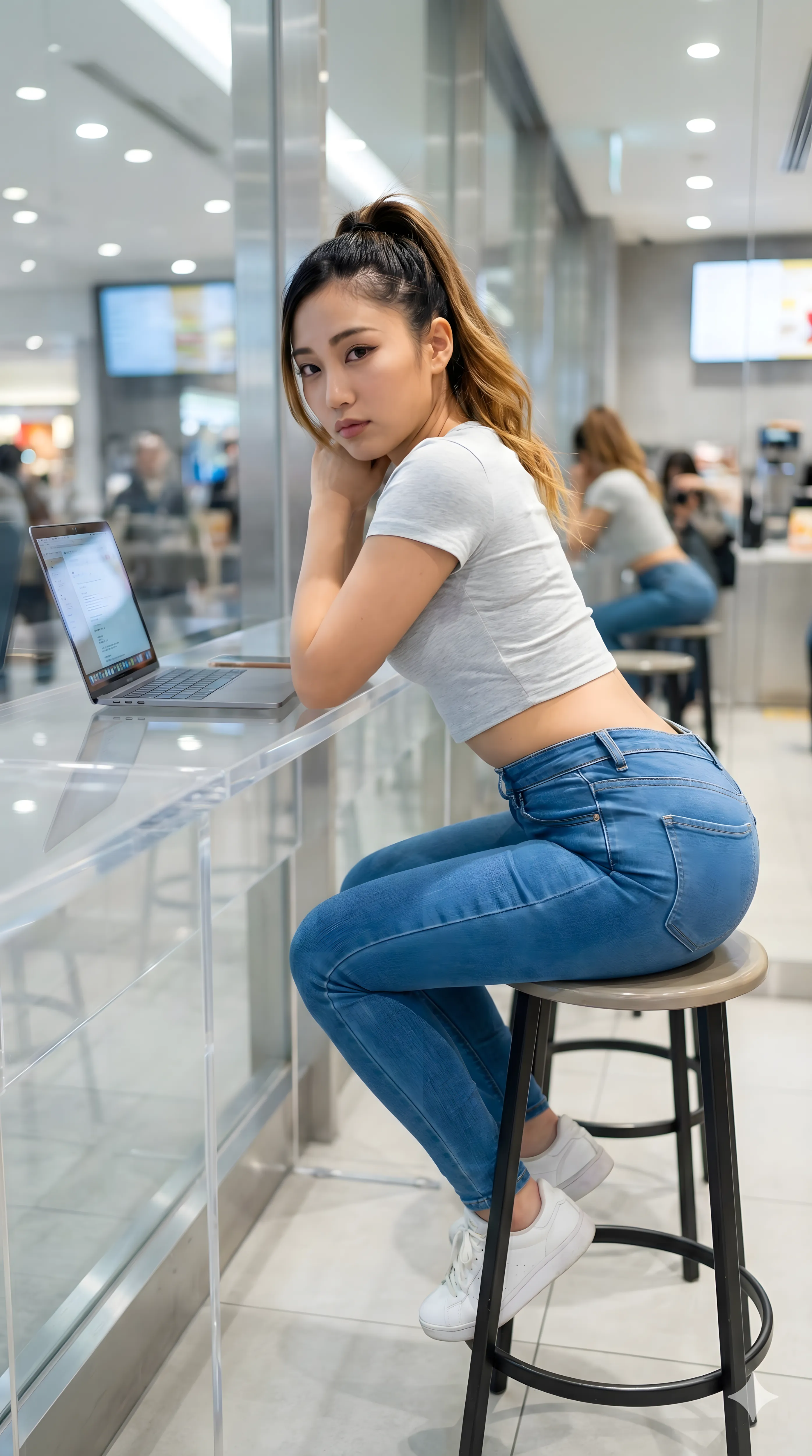 自然体で魅せるデニムヒップライン