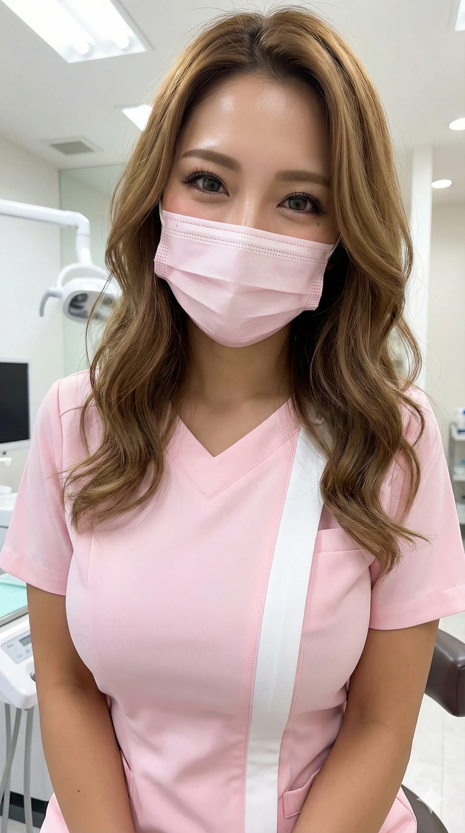 主観 歯科衛生士 胸元の膨らみ 013