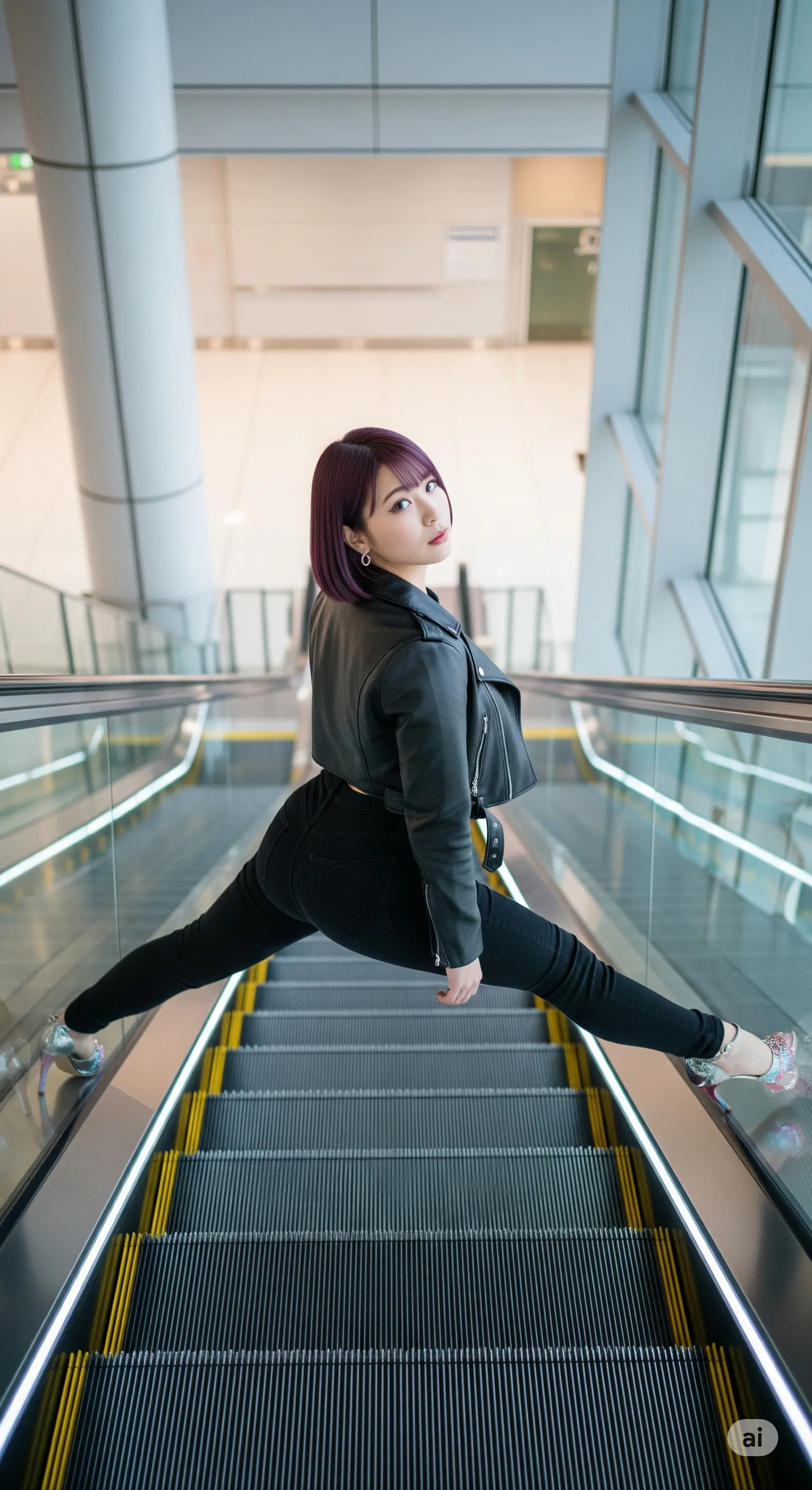 日常の自然体美女を後ろから捉えた尻フェチ構図 016