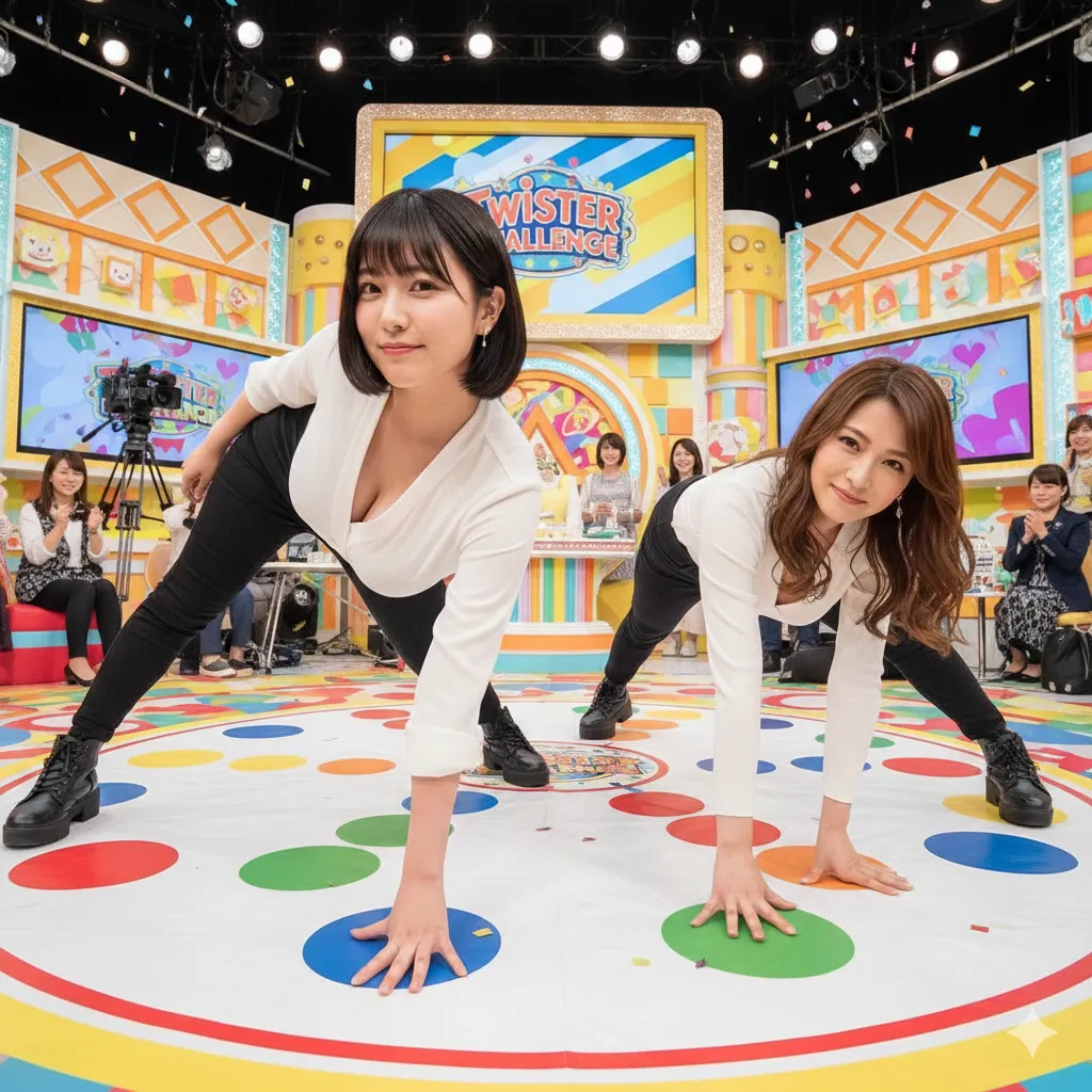 バラエティの洗礼を受ける、知的美女の背徳的な微エロ