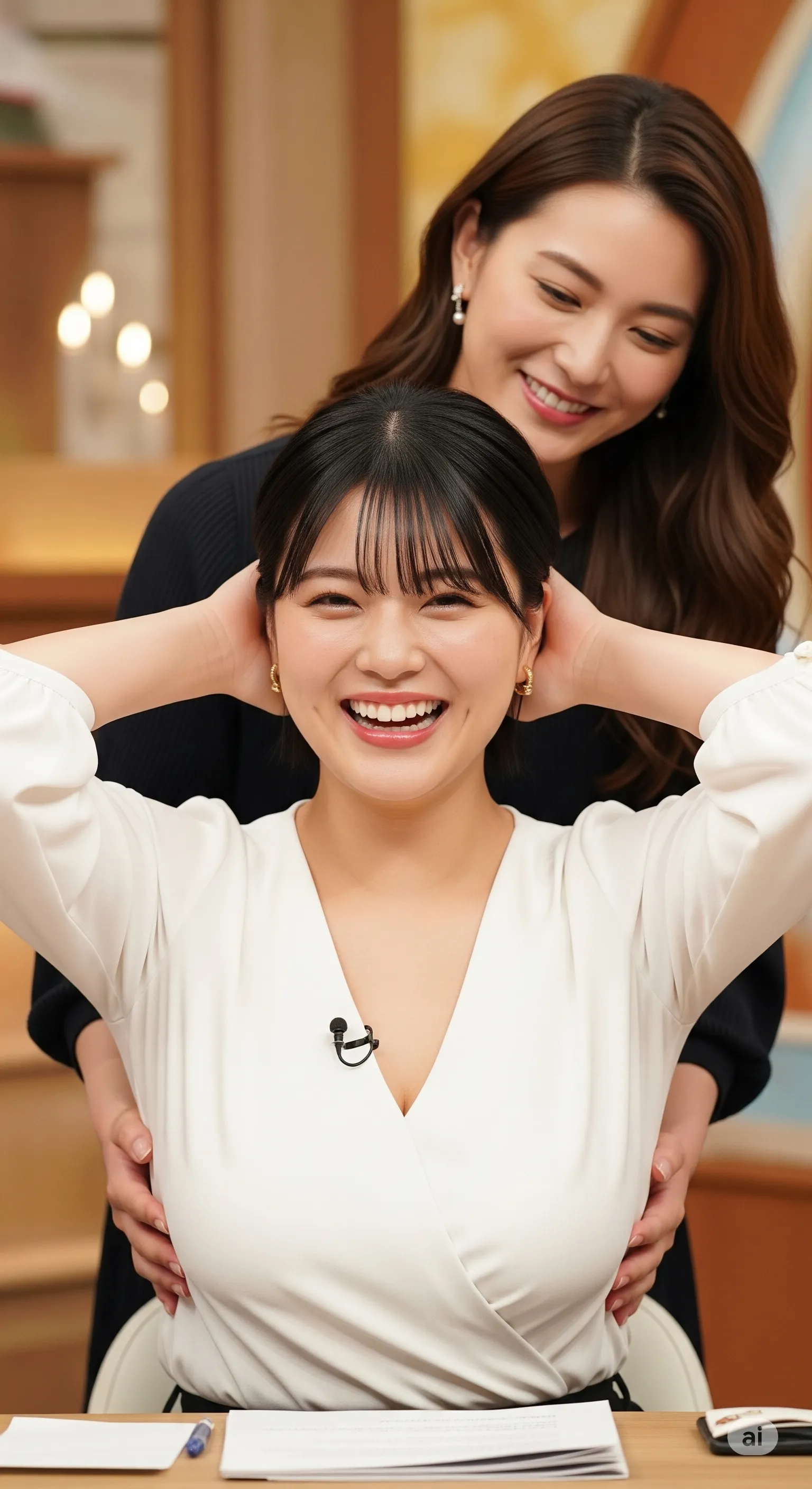 【女子アナ収録現場】尻フェチグラビア、背徳のフィナーレ