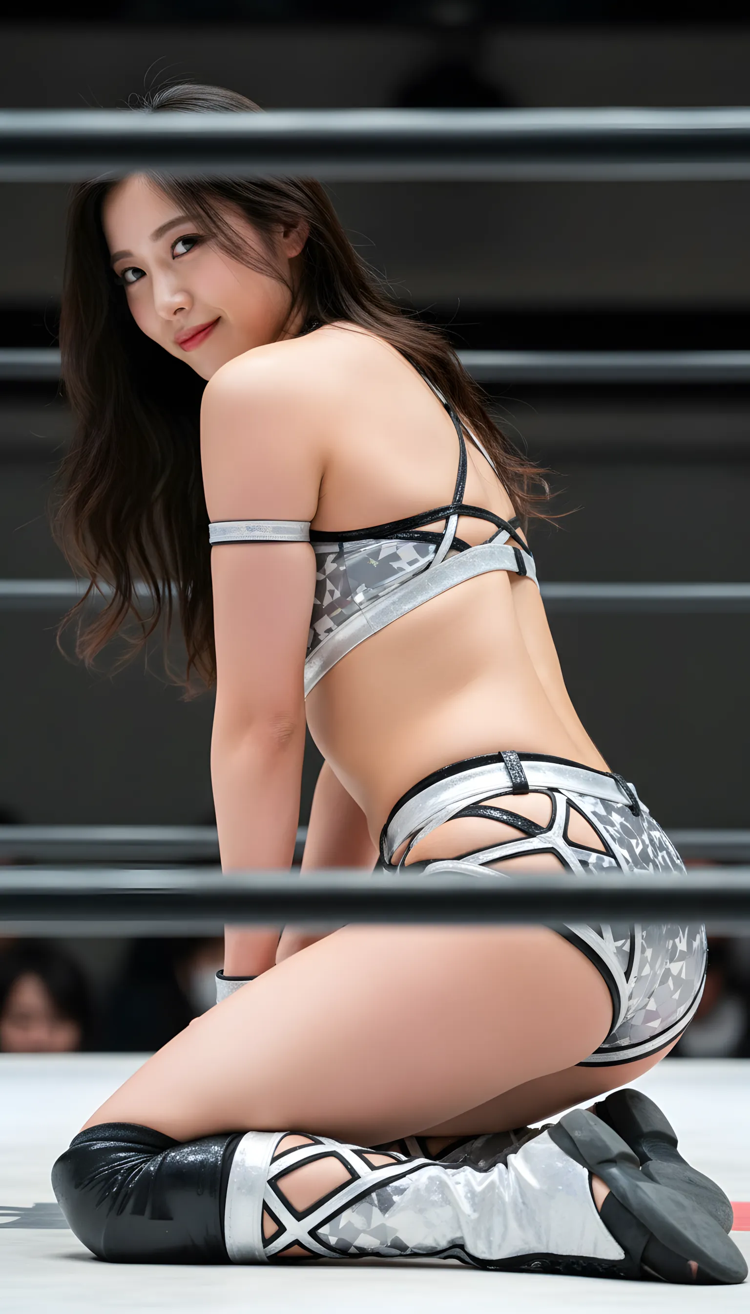 リング下 煽りアングル 尻ライン 004