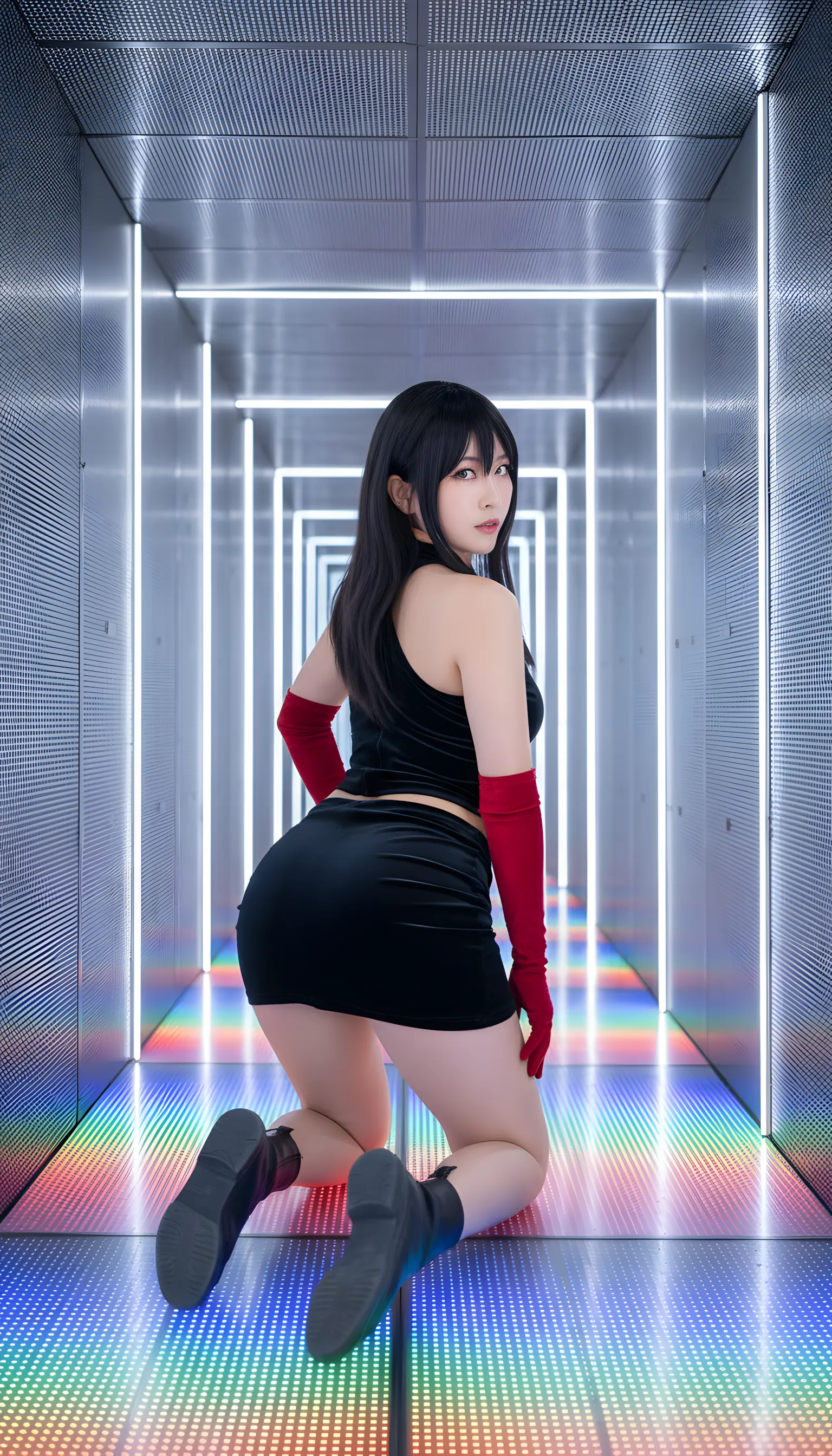 ティファ 屈み姿勢 最高の丸み 033