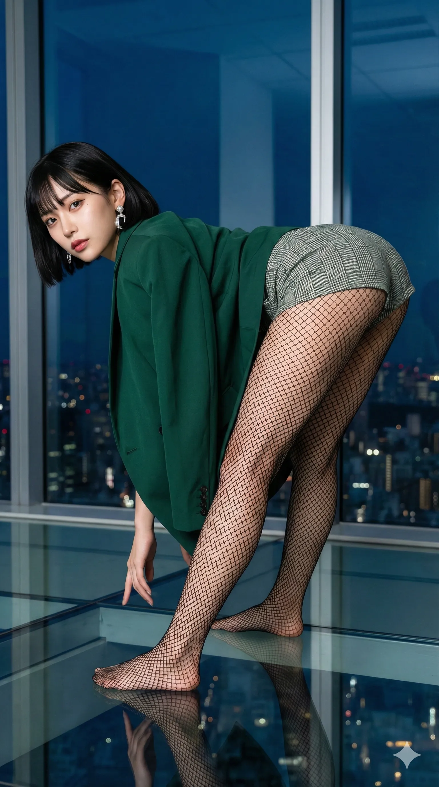 網タイツOL 尻ライン 振り返り 028