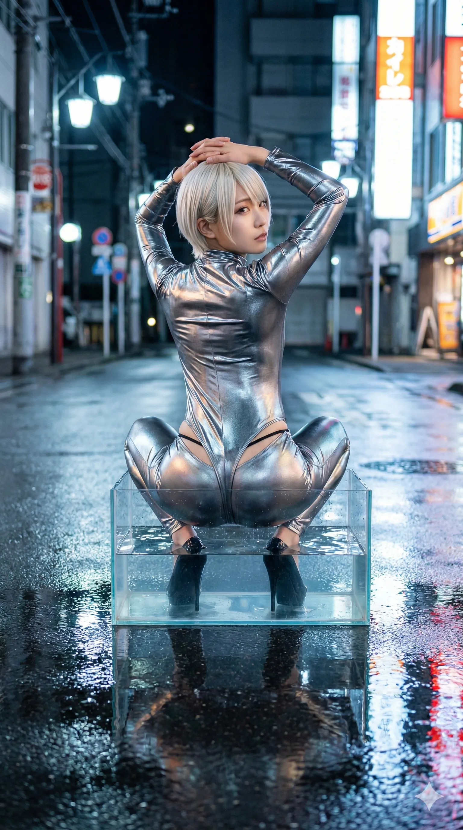 タイツ 着エロ エロ画像 四つん這い