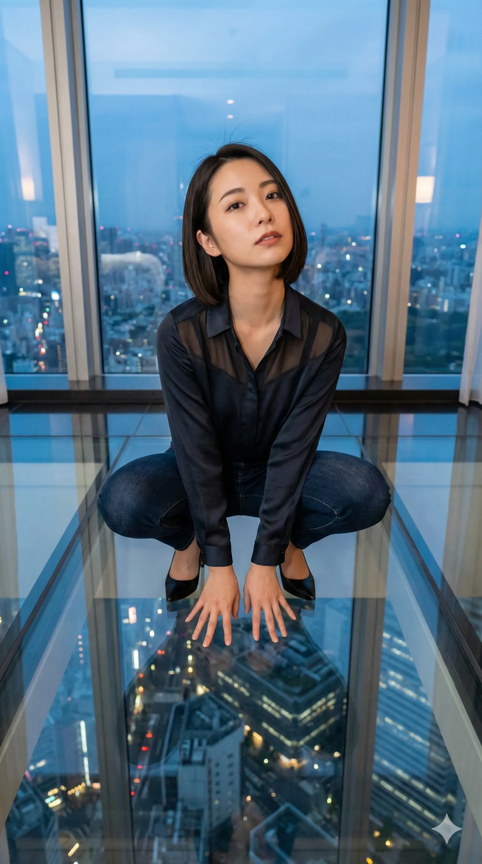 踏ん張り 美脚フェチ デニム強調ショット 005