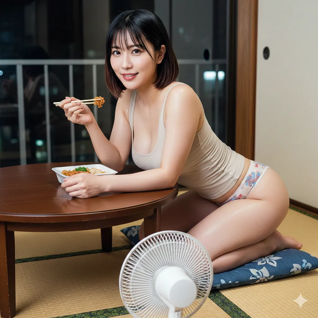 薄いパンティーが巨尻に食い込む、生活感全開のお尻エロ画像決定版