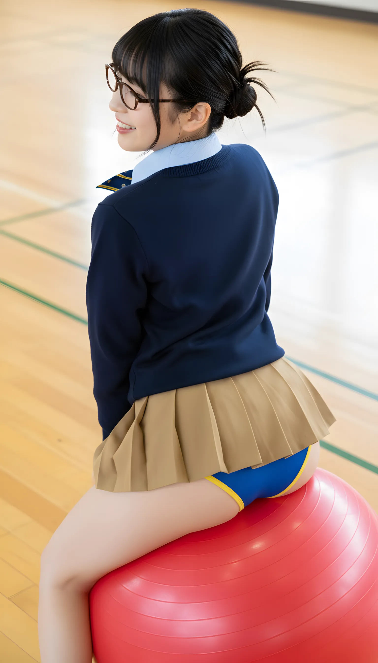 バランスボール 煽り 尻フェチ 究極 028