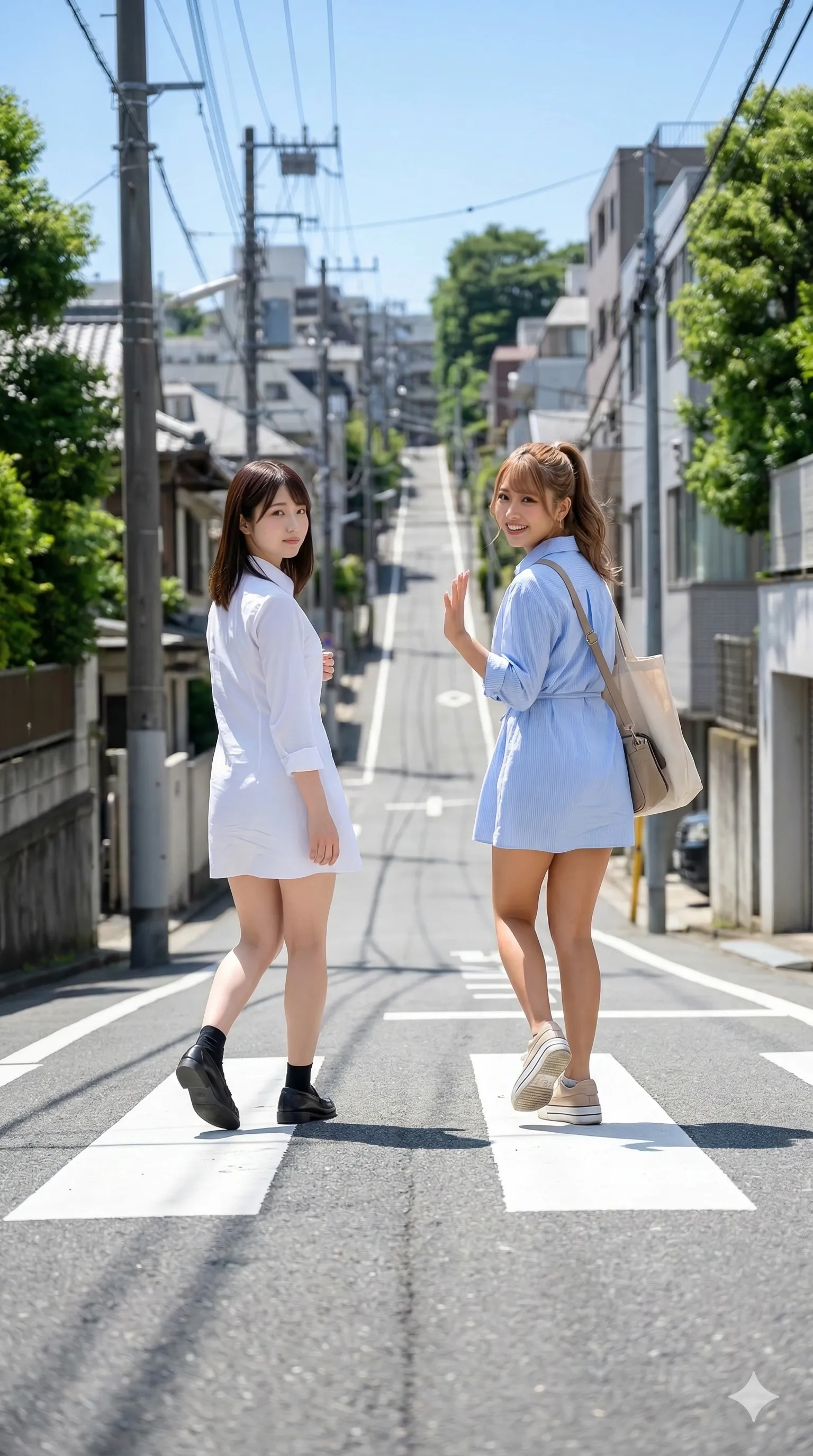 チェックスカート 揺れる裾 フェチショット 006