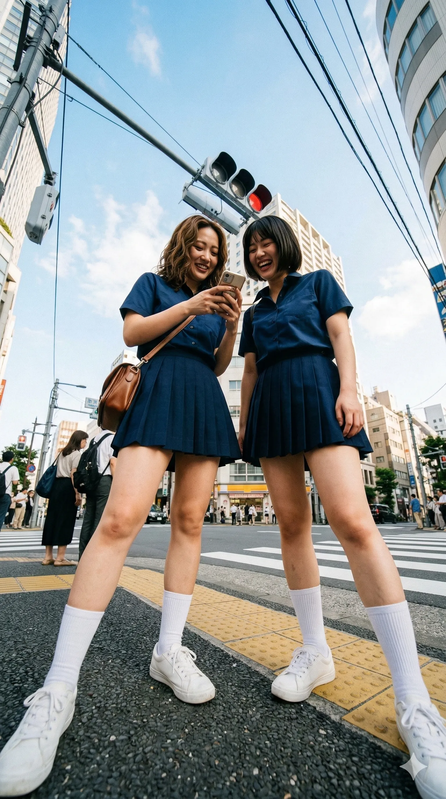 女子高生風 生足 絶対領域 009