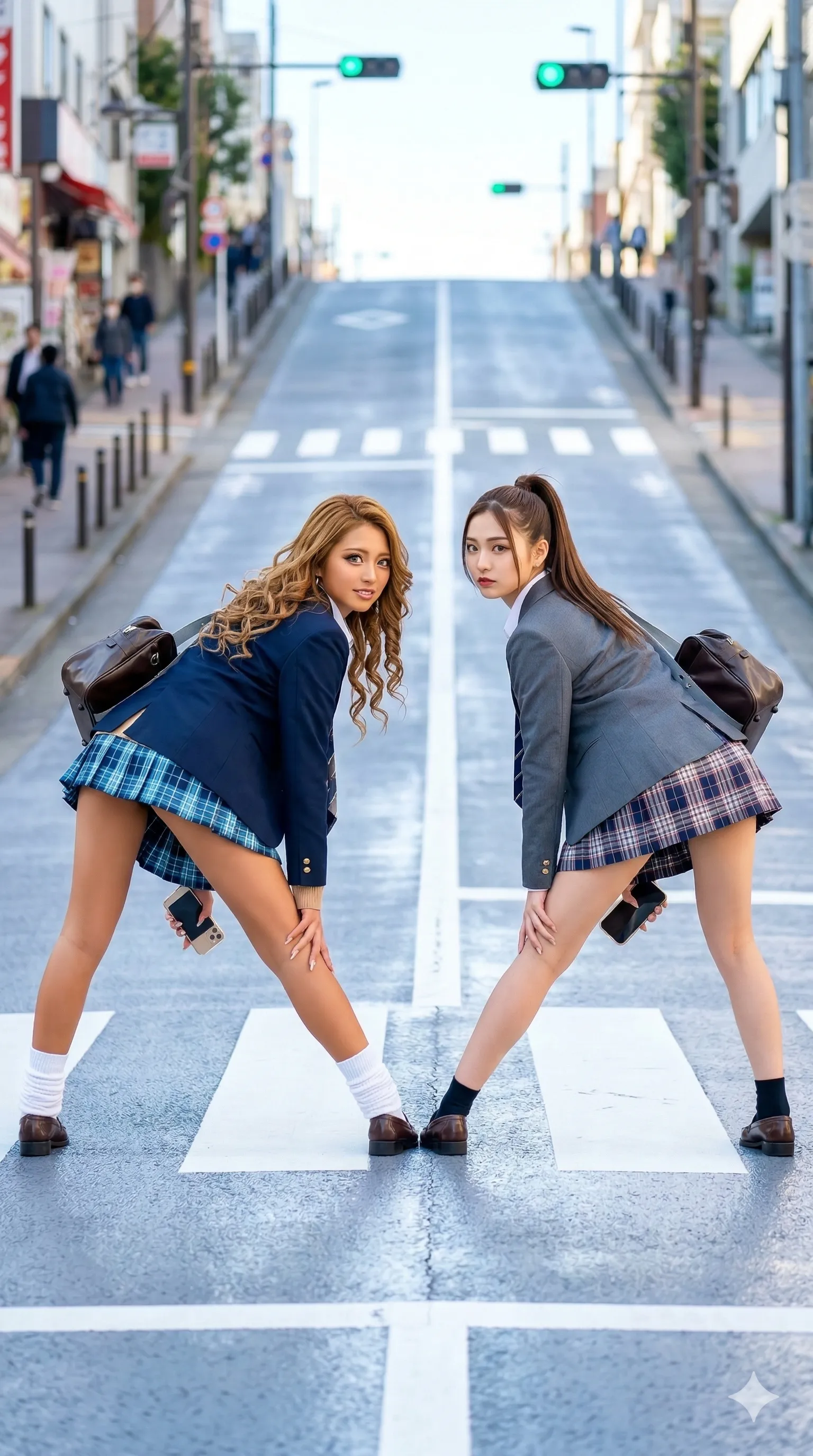 素人制服美女 振り返り 清楚な笑顔 011