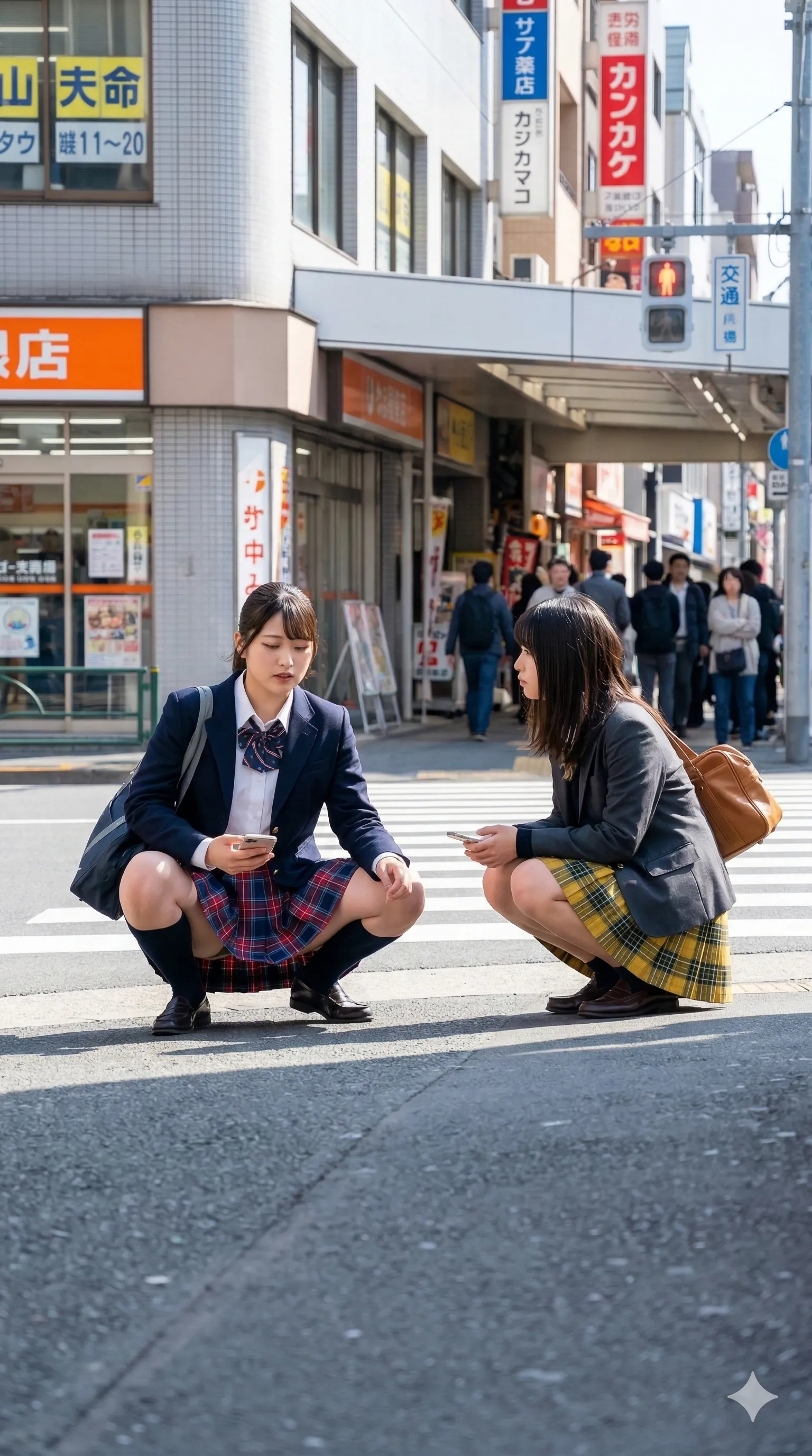 制服 煽りアングル 尻の揺らぎ 029