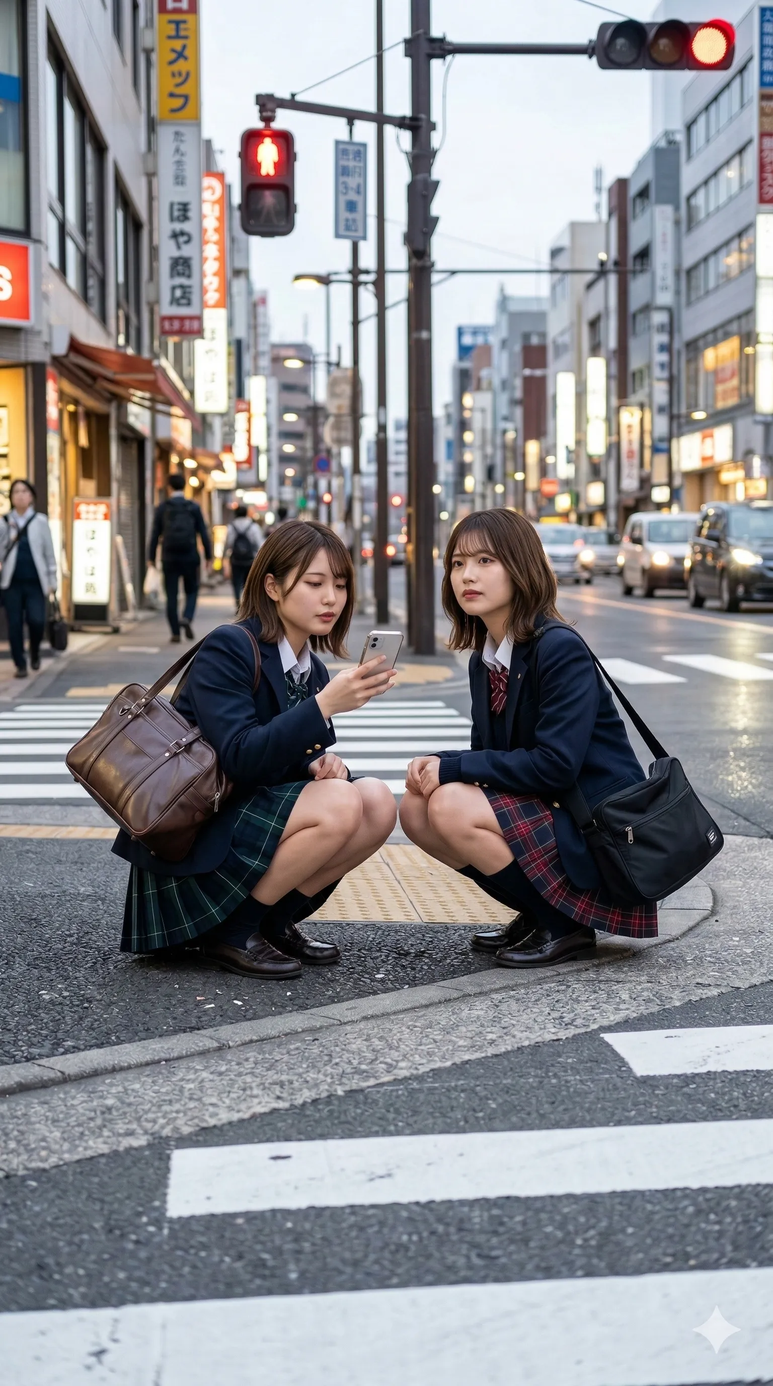 交差点 信号待ちの無防備な尻 034