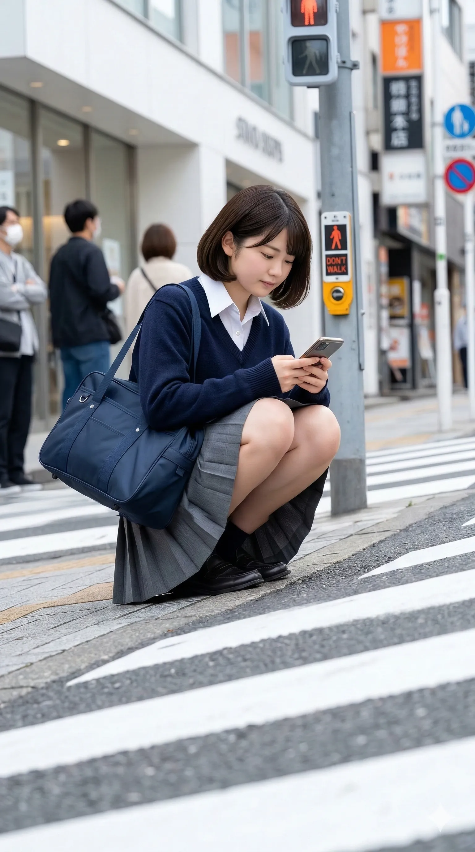 都会の日常 M字フェチ 煽り 015