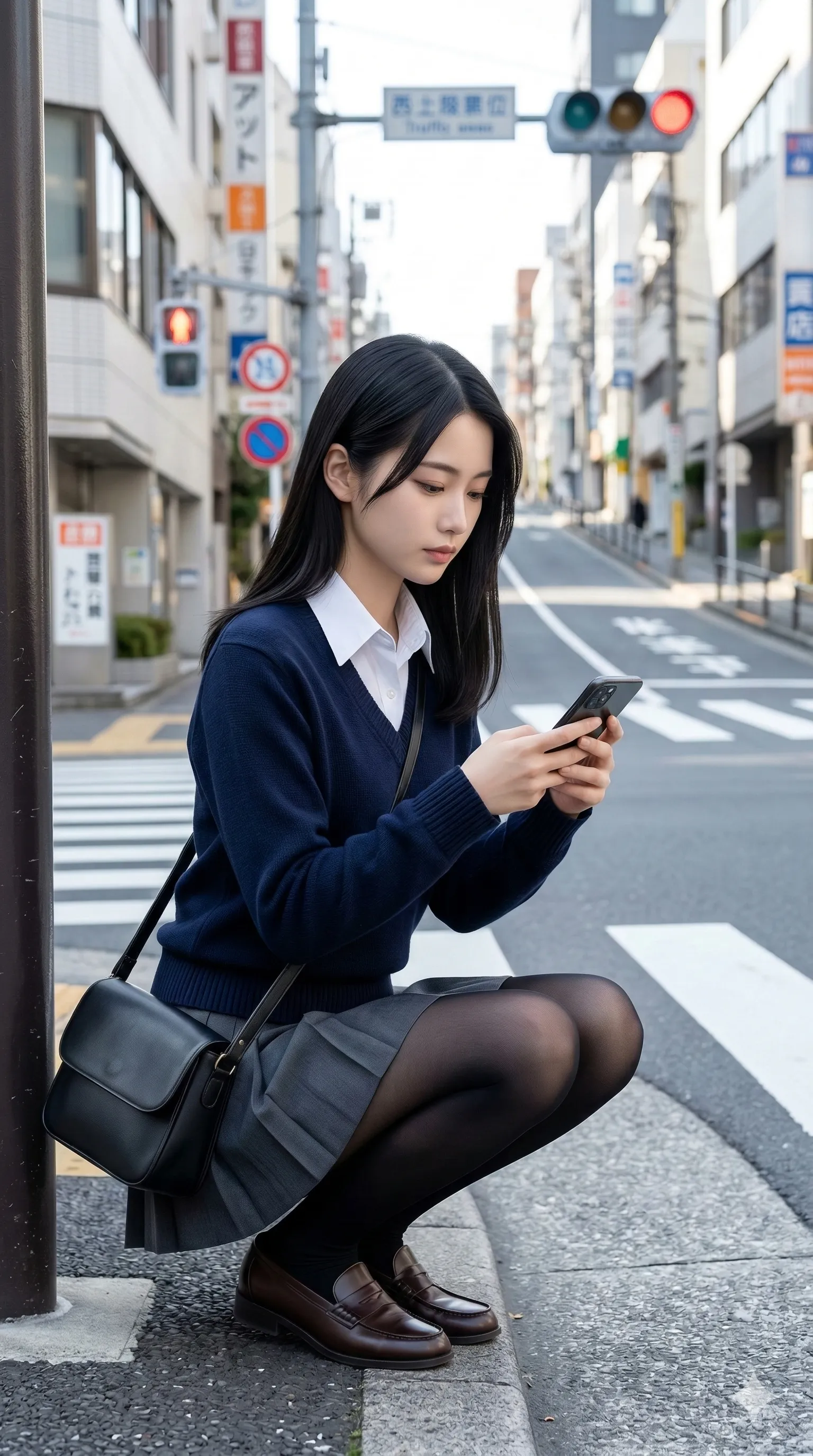 通学路 階段下 M字開脚 のぞき見 019