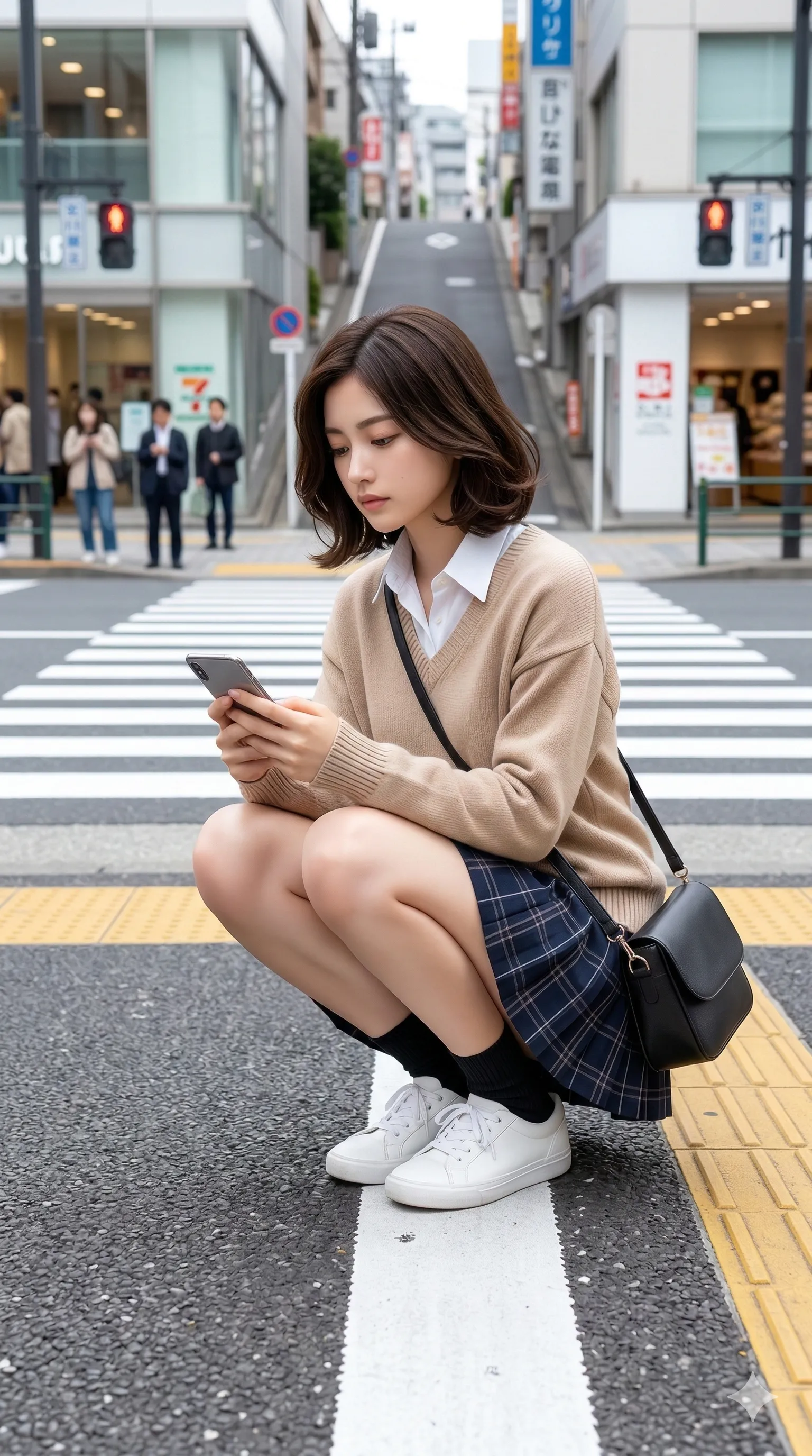 制服 振り返り 清楚な表情 032