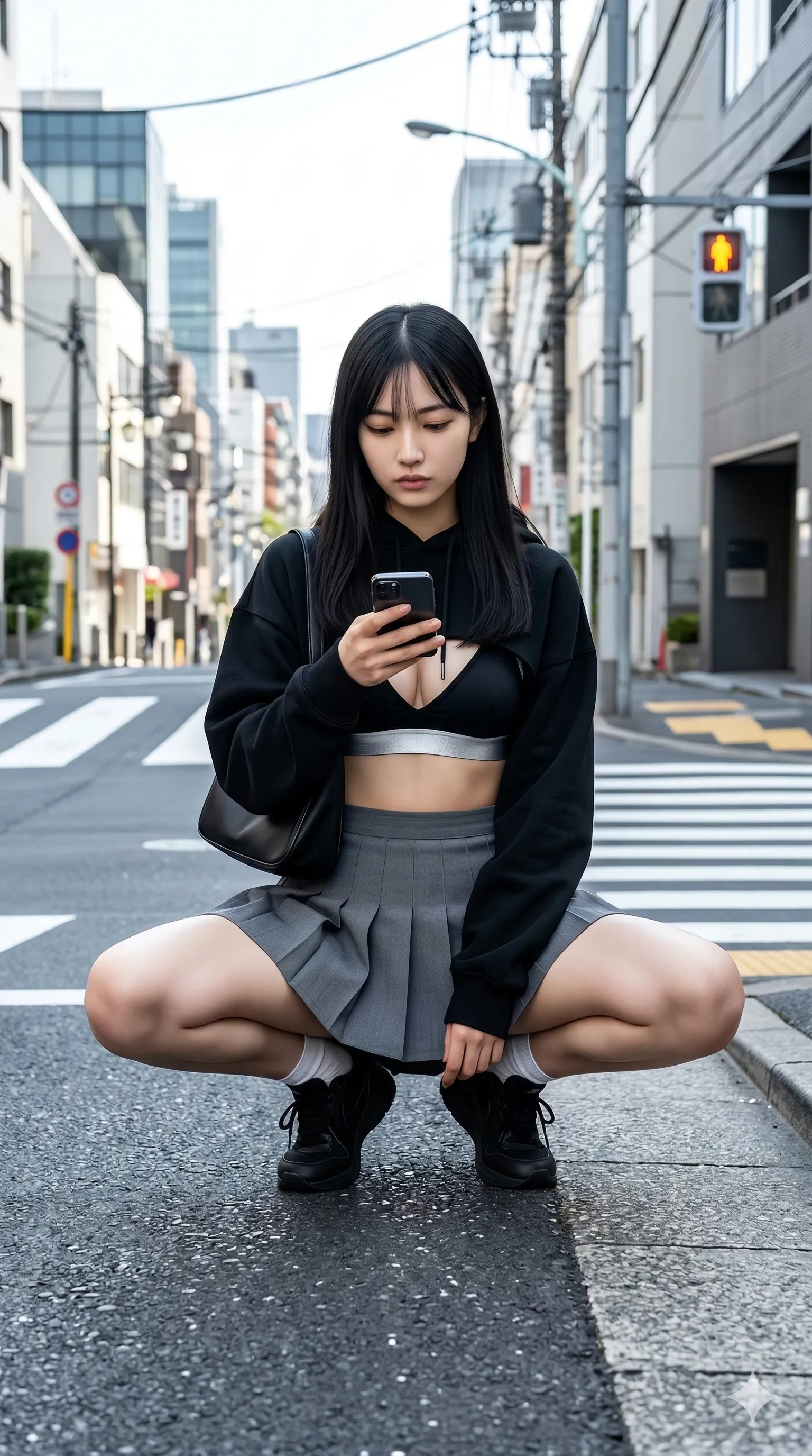 制服 煽り M字フェチアングル 035