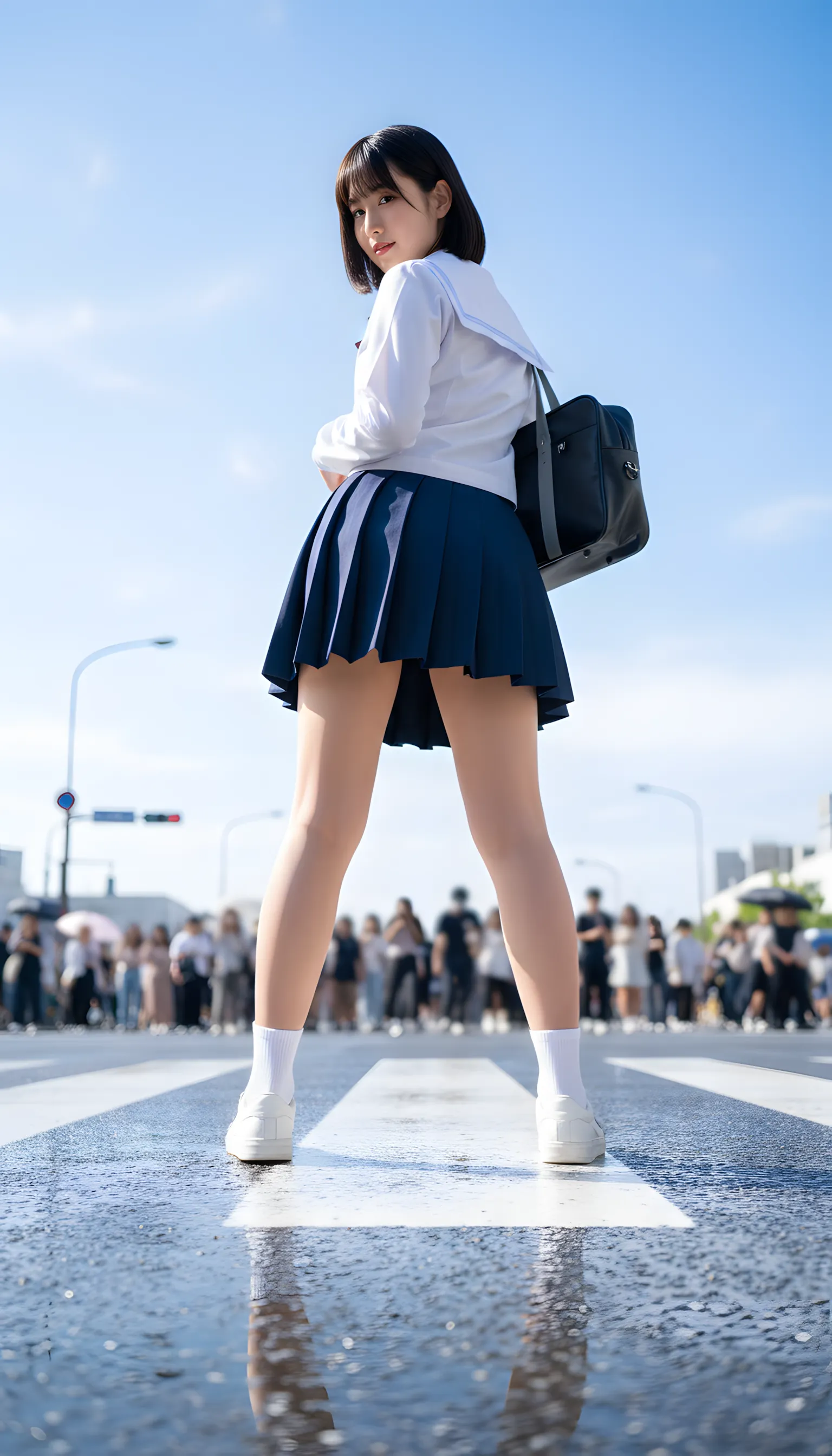 スカート 究極のパンチラ 最高の食い込み 024