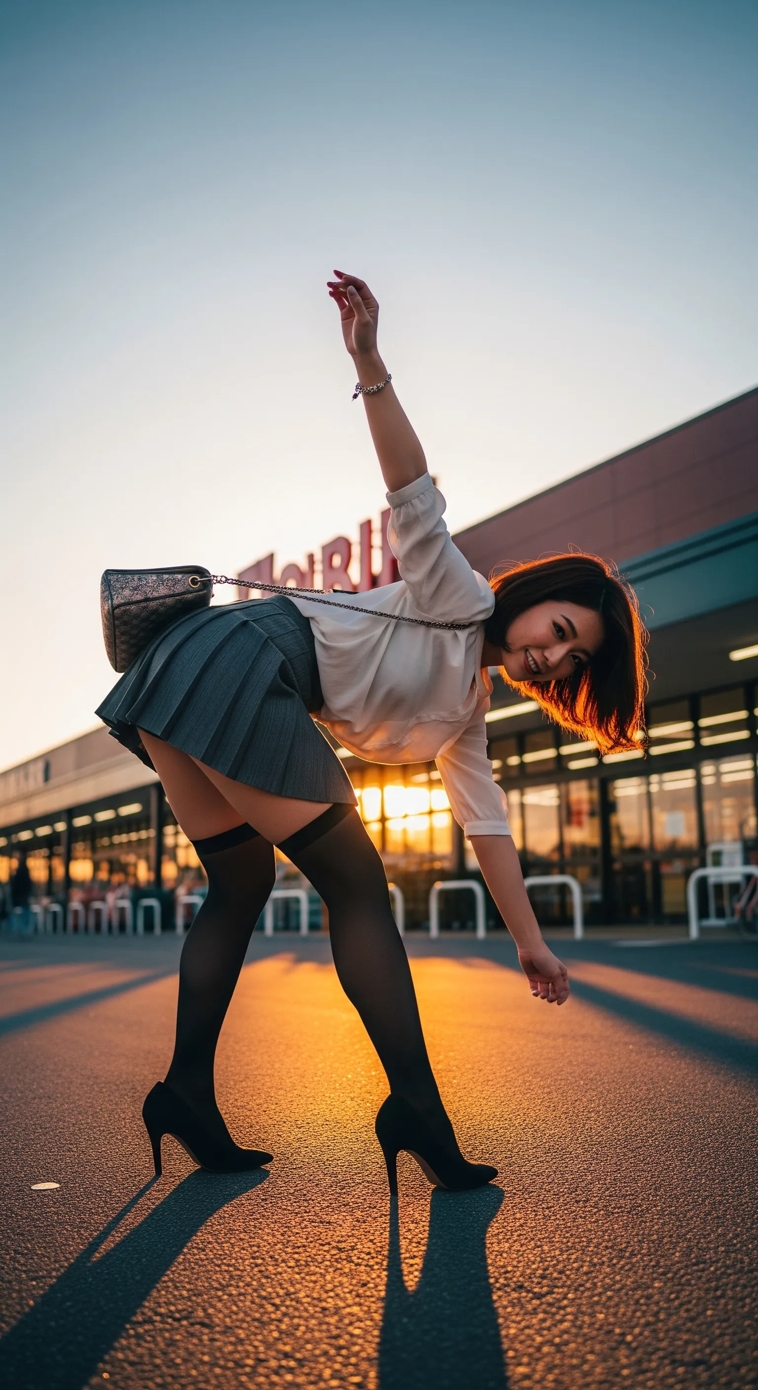 真後ろから見た、菜々緒ポーズの圧倒的なヒップボリューム